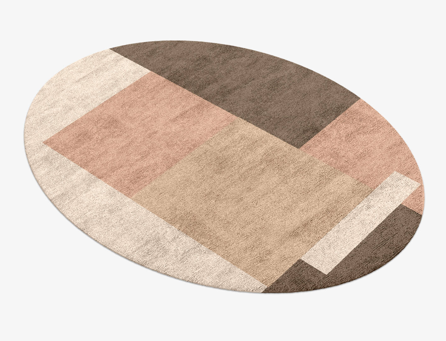 Oblivion  Oval Hand Knotted Bamboo Silk Custom Rug by Rug Artisan