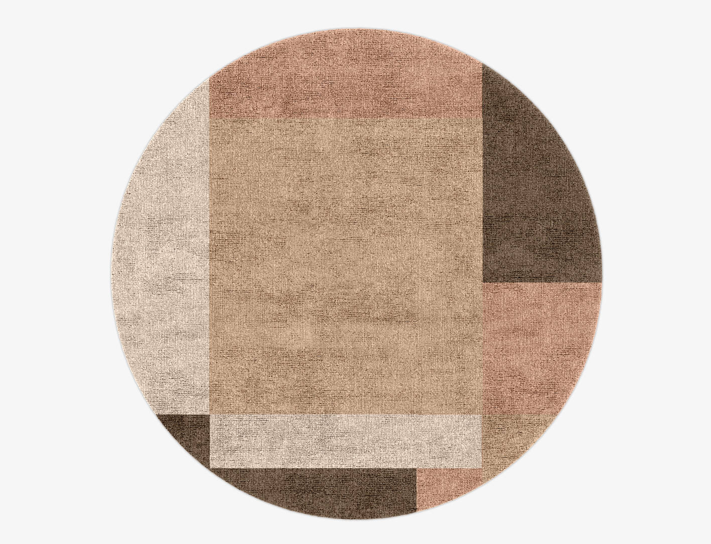 Oblivion  Round Hand Knotted Bamboo Silk Custom Rug by Rug Artisan