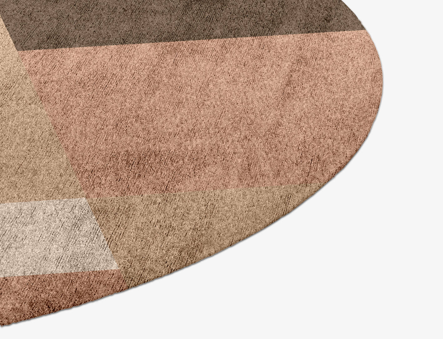 Oblivion  Round Hand Knotted Bamboo Silk Custom Rug by Rug Artisan