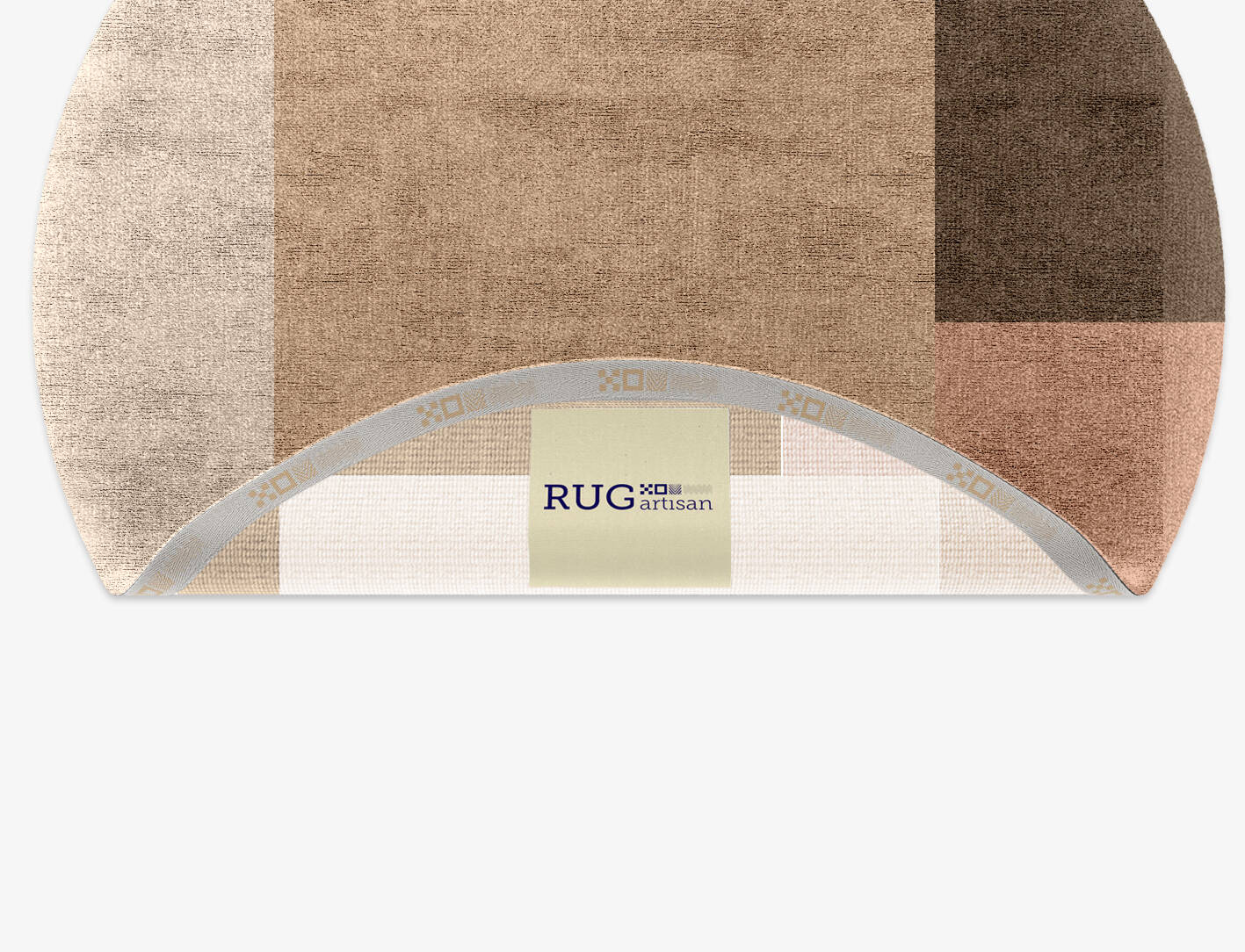 Oblivion  Round Hand Knotted Bamboo Silk Custom Rug by Rug Artisan