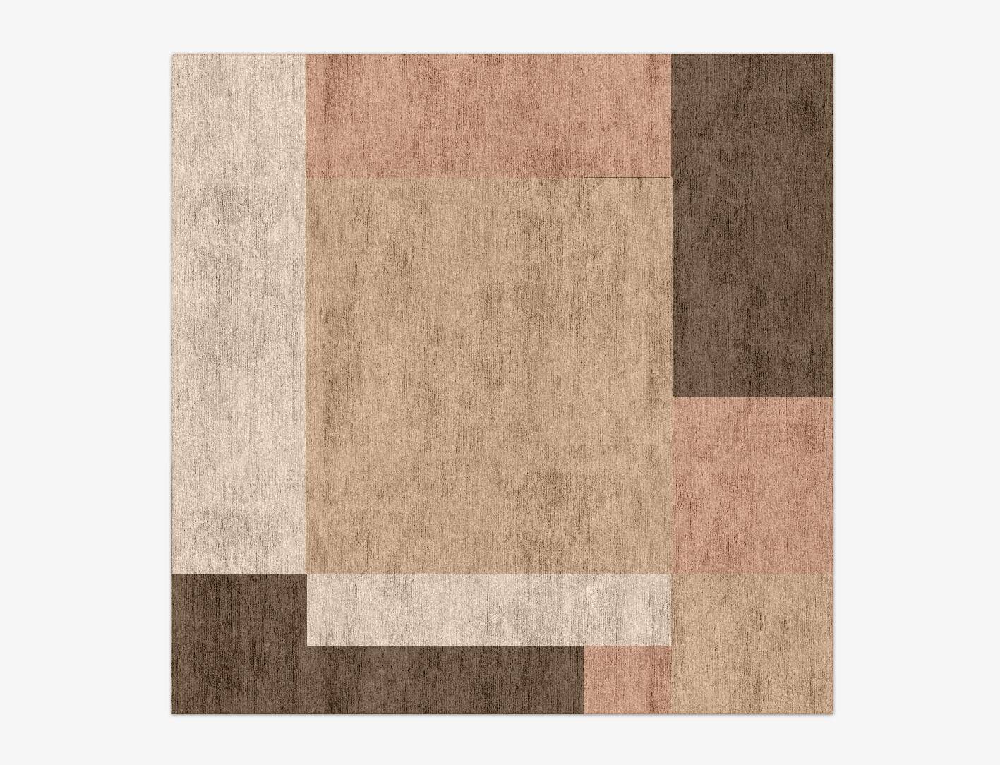 Oblivion  Square Hand Knotted Bamboo Silk Custom Rug by Rug Artisan