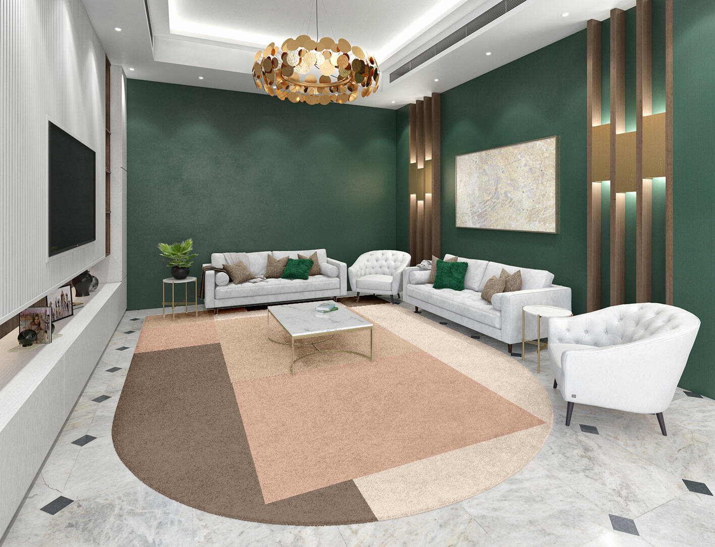 Oblivion  Arch Hand Tufted Pure Wool Custom Rug by Rug Artisan