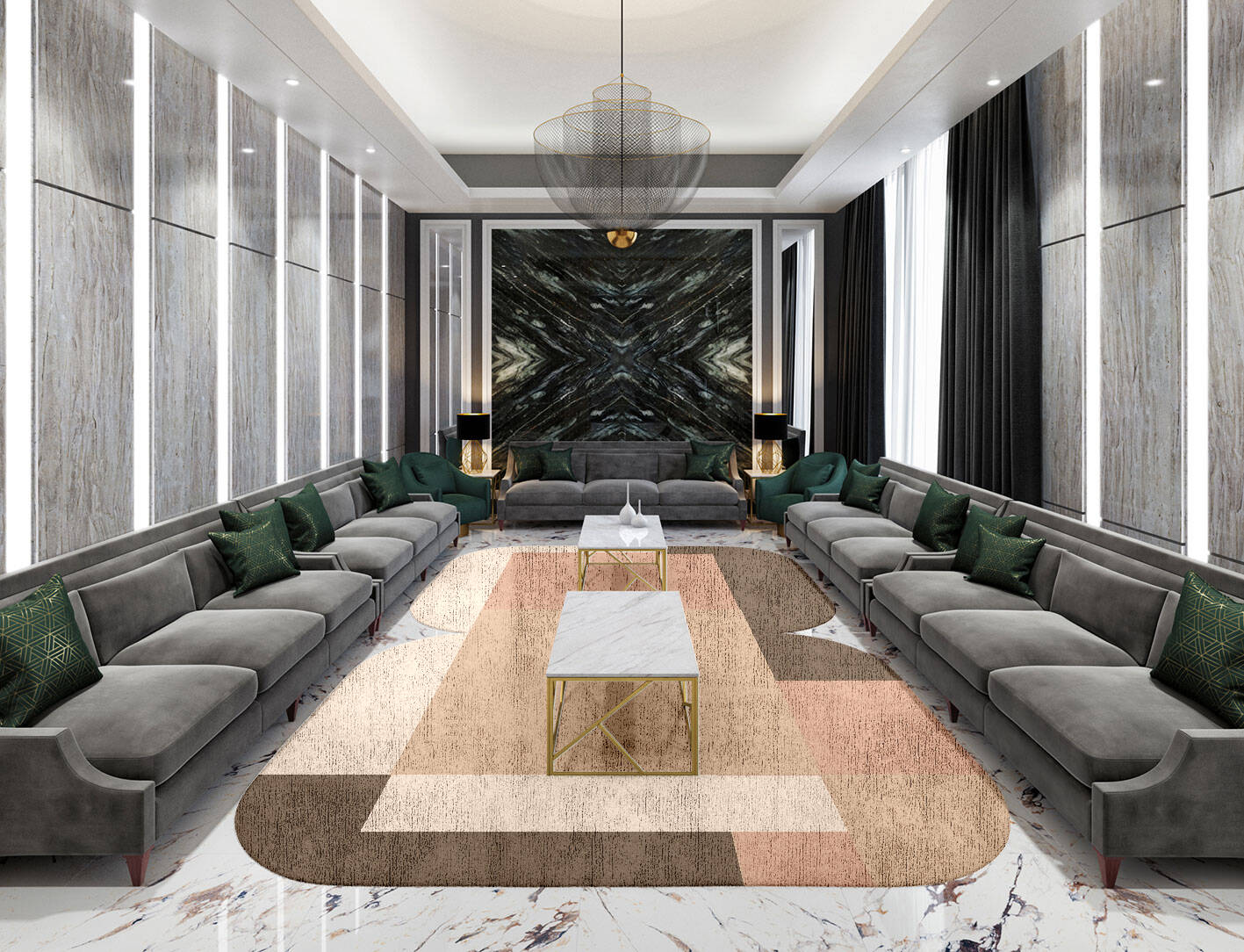 Oblivion  Eight Hand Tufted Bamboo Silk Custom Rug by Rug Artisan