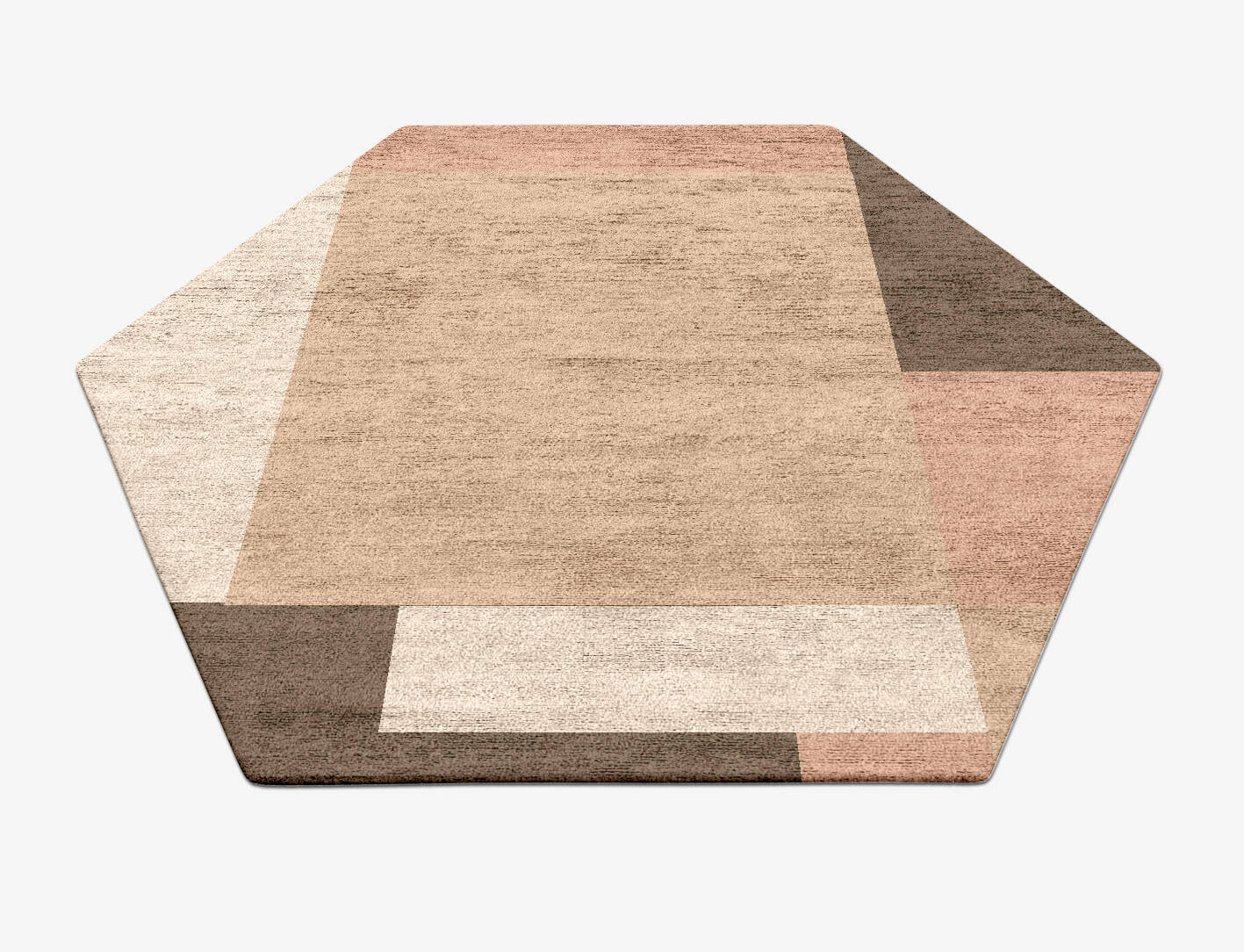 Oblivion  Hexagon Hand Tufted Bamboo Silk Custom Rug by Rug Artisan