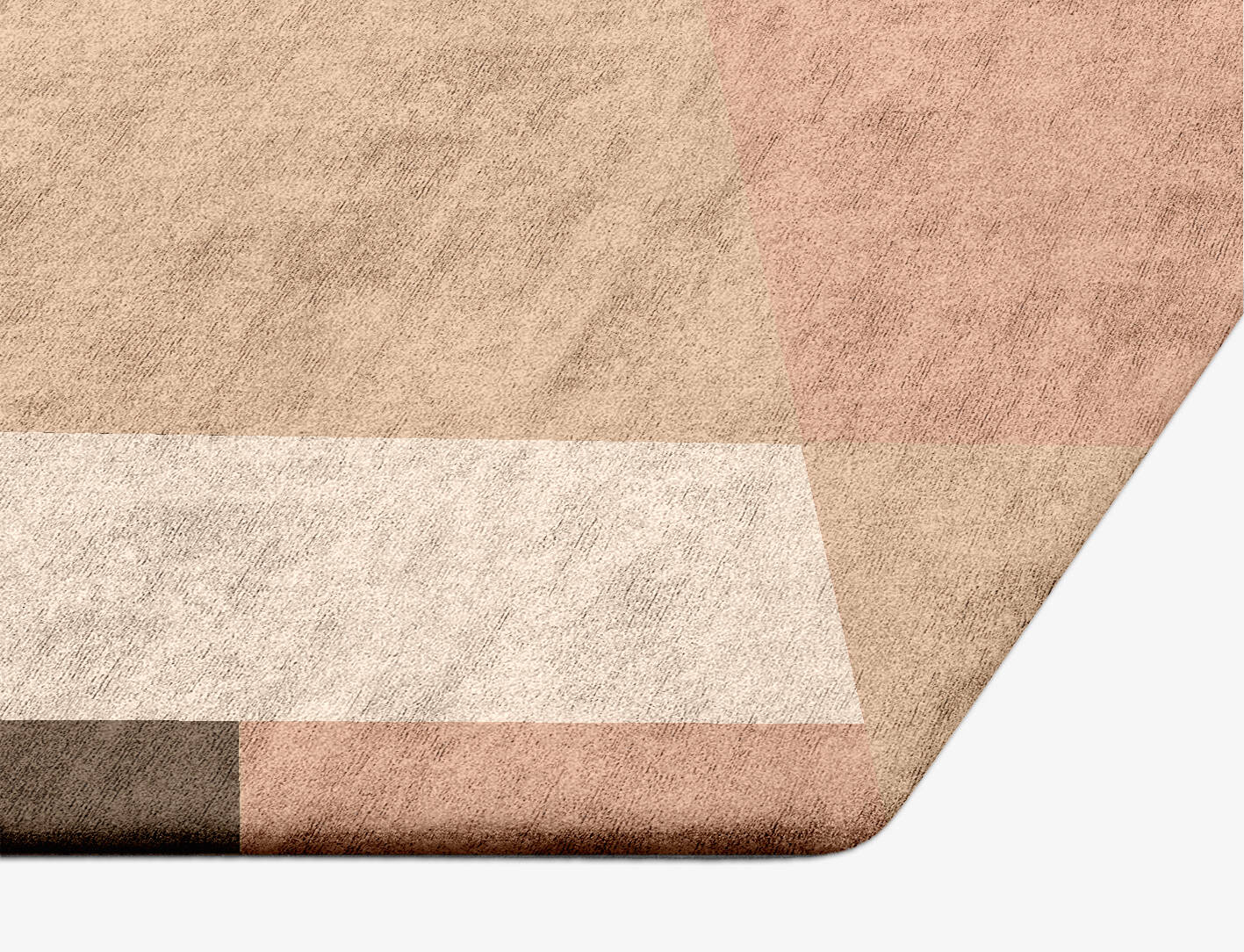 Oblivion  Hexagon Hand Tufted Bamboo Silk Custom Rug by Rug Artisan