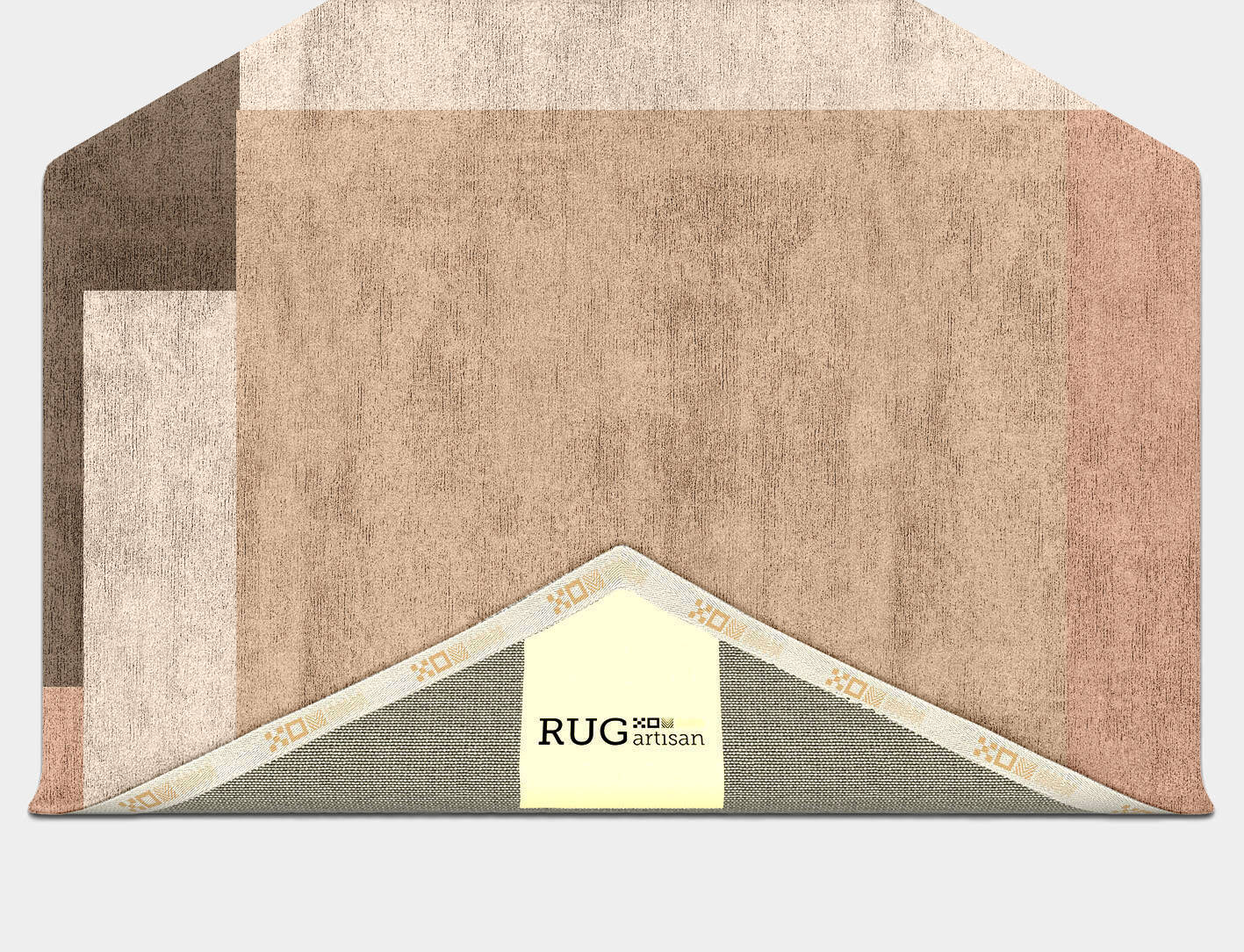 Oblivion  Hexagon Hand Tufted Bamboo Silk Custom Rug by Rug Artisan