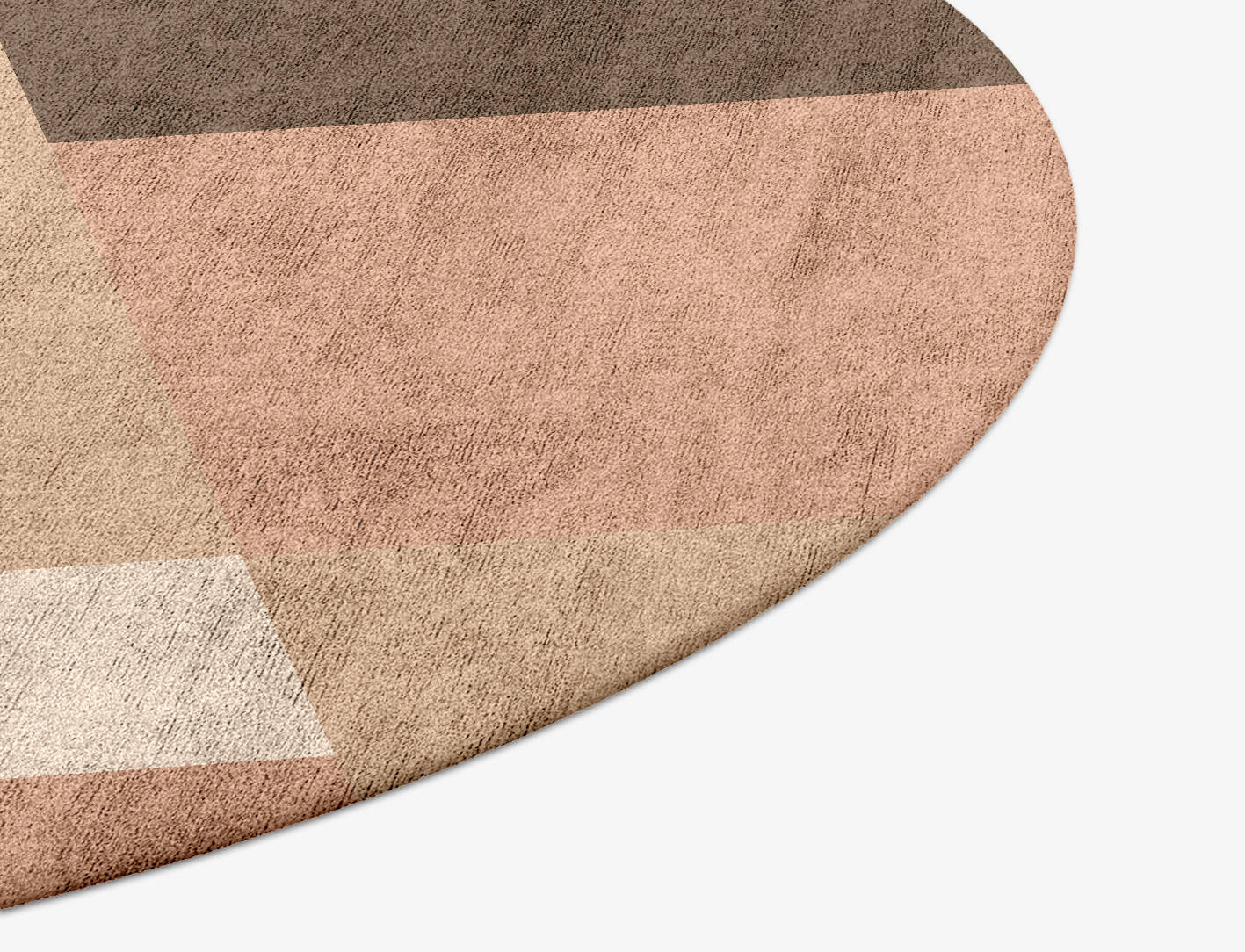 Oblivion  Round Hand Tufted Bamboo Silk Custom Rug by Rug Artisan