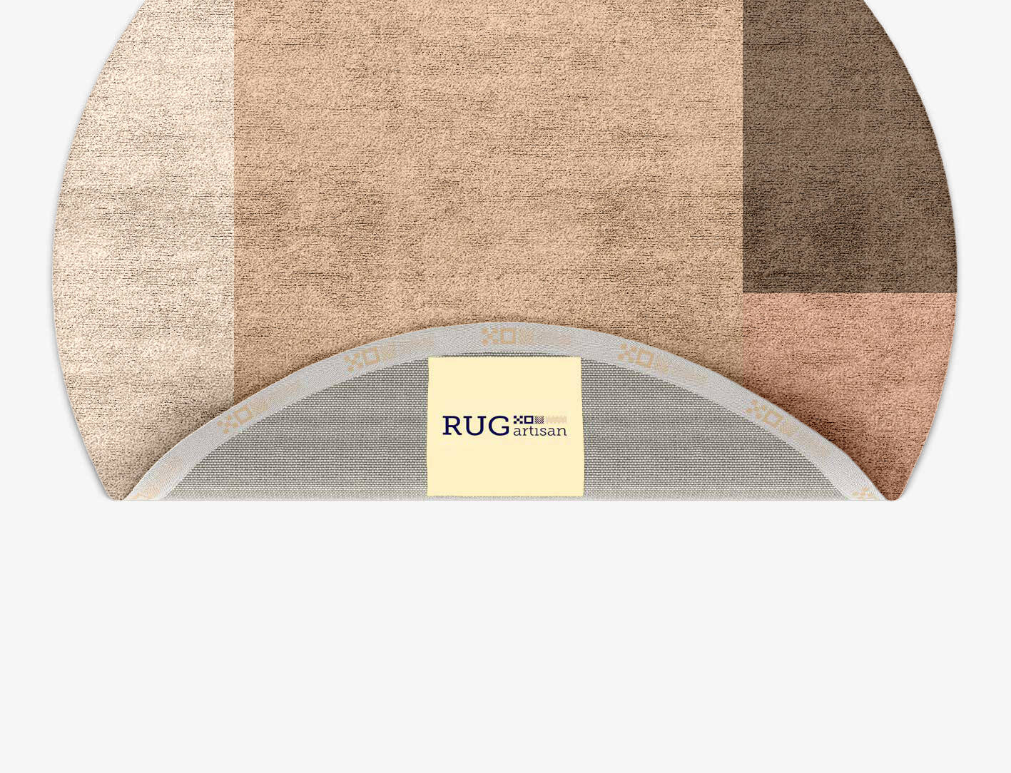 Oblivion  Round Hand Tufted Bamboo Silk Custom Rug by Rug Artisan