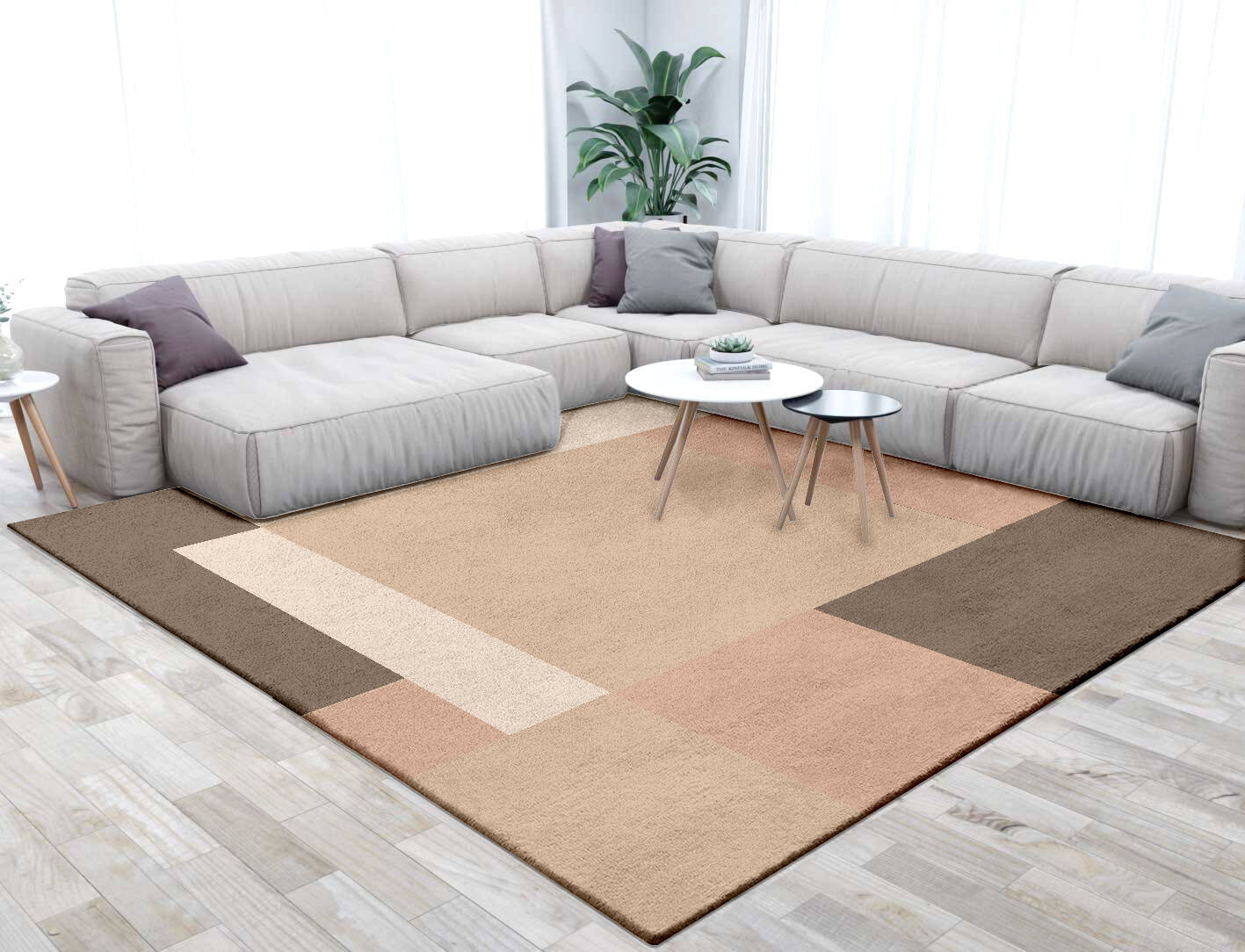 Oblivion  Square Hand Tufted Pure Wool Custom Rug by Rug Artisan