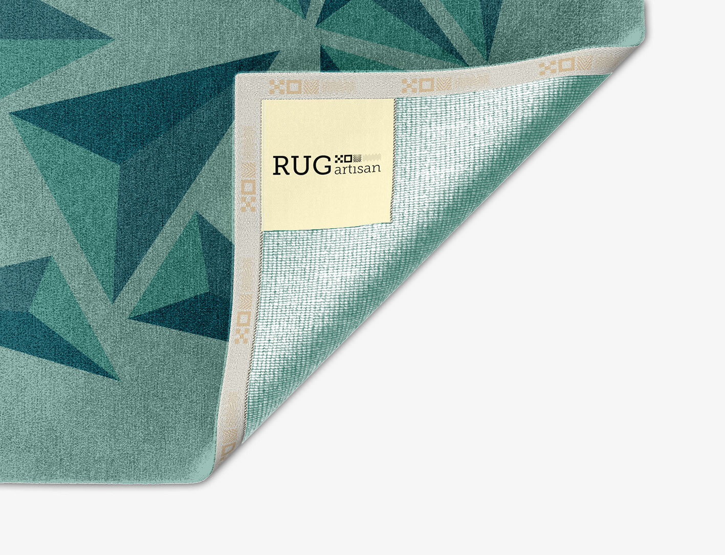 Obtuse Geometric Arch Hand Knotted Tibetan Wool Custom Rug by Rug Artisan