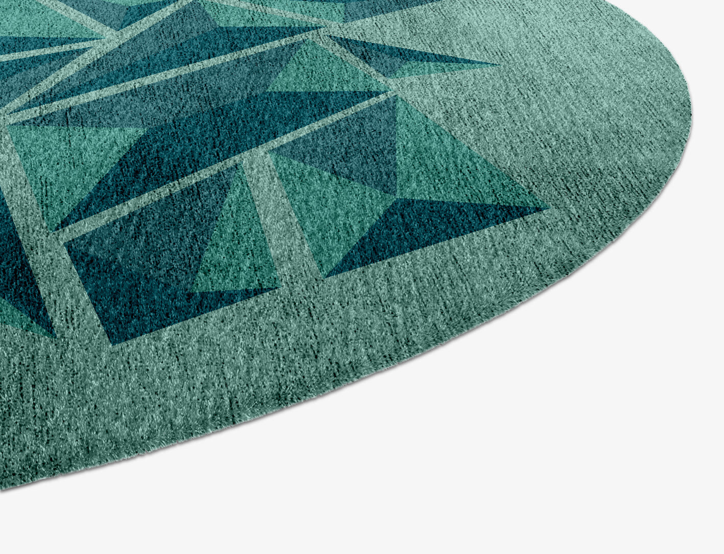 Obtuse Geometric Capsule Hand Knotted Bamboo Silk Custom Rug by Rug Artisan