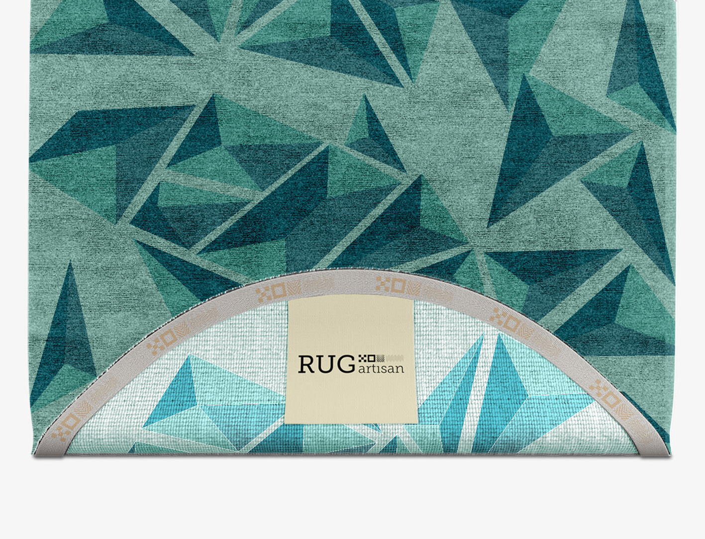 Obtuse Geometric Capsule Hand Knotted Bamboo Silk Custom Rug by Rug Artisan