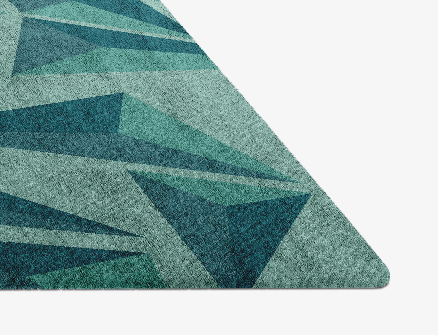 Obtuse Geometric Diamond Hand Knotted Bamboo Silk Custom Rug by Rug Artisan