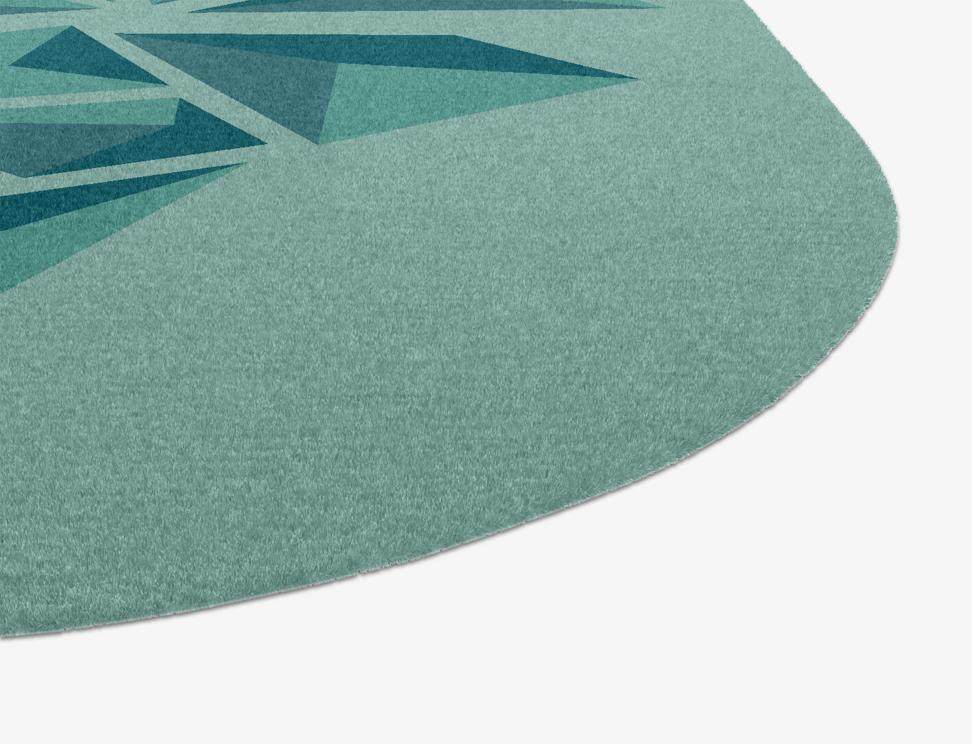 Obtuse Geometric Oblong Hand Knotted Tibetan Wool Custom Rug by Rug Artisan