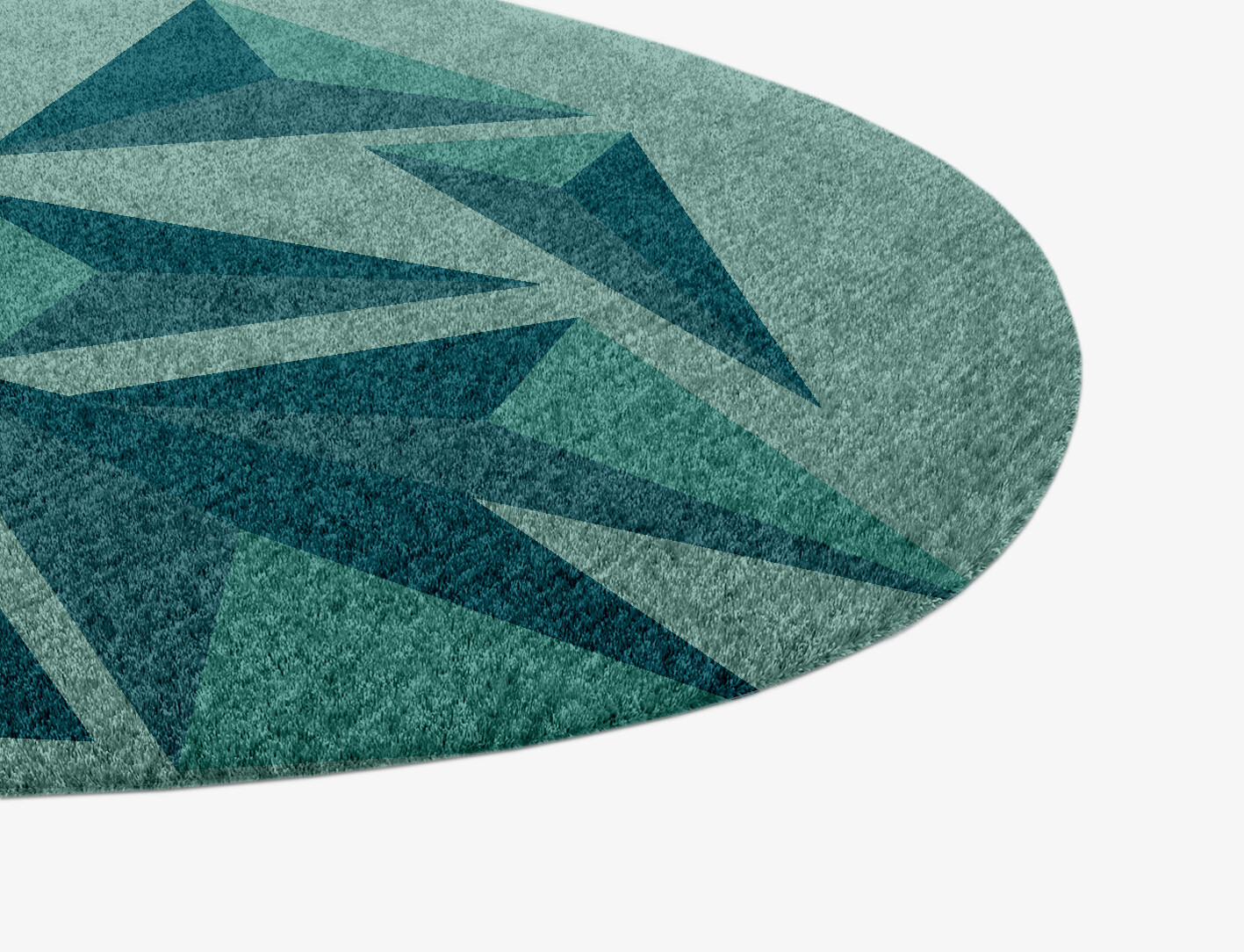 Obtuse Geometric Splash Hand Knotted Tibetan Wool Custom Rug by Rug Artisan