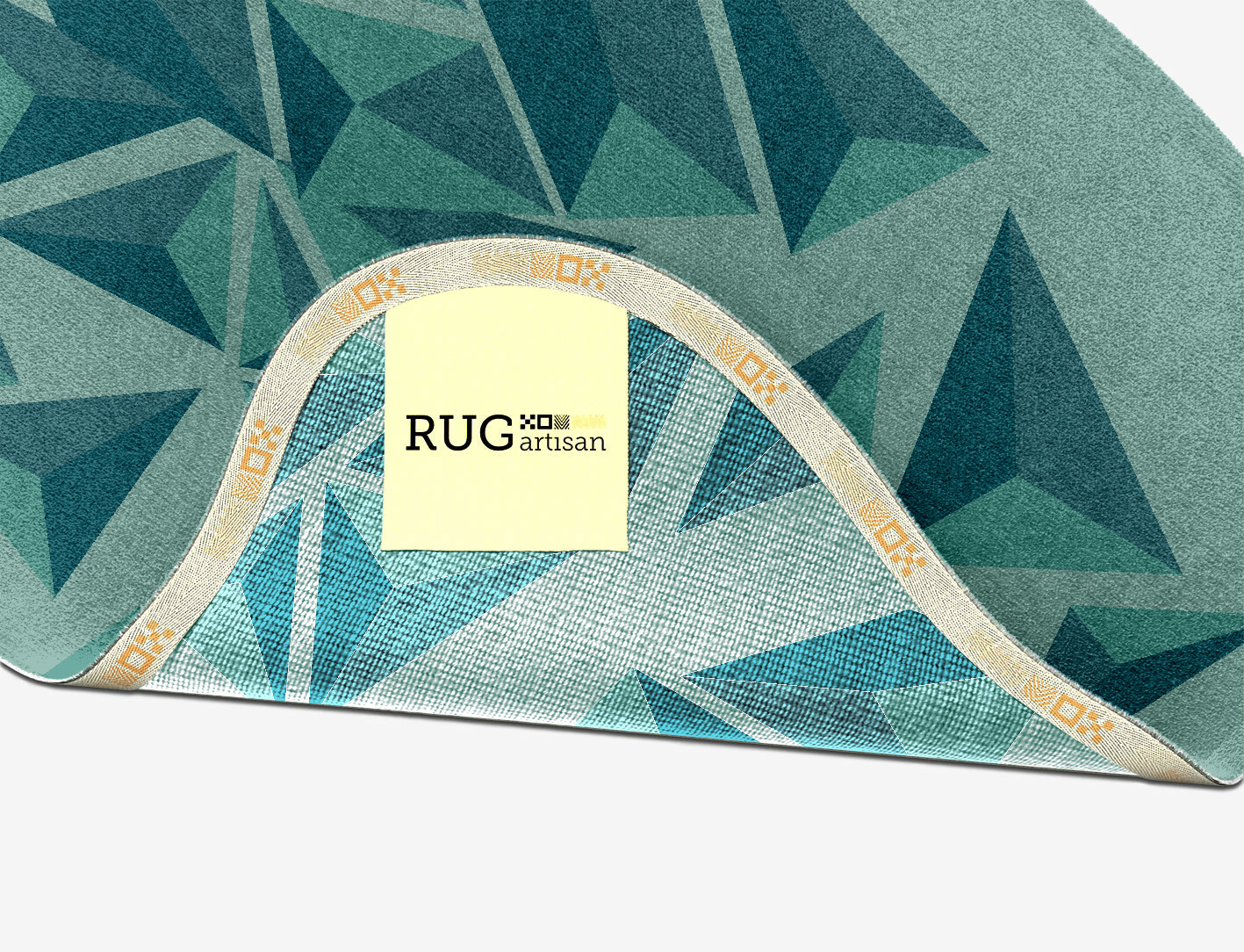 Obtuse Geometric Splash Hand Knotted Tibetan Wool Custom Rug by Rug Artisan