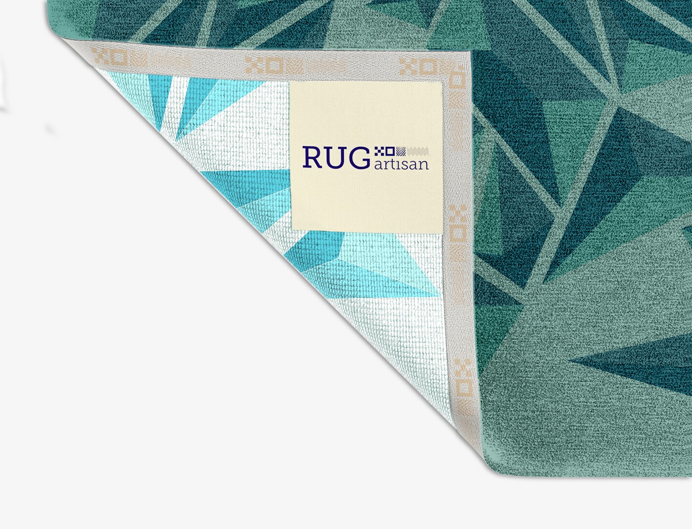Obtuse Geometric Square Hand Knotted Tibetan Wool Custom Rug by Rug Artisan