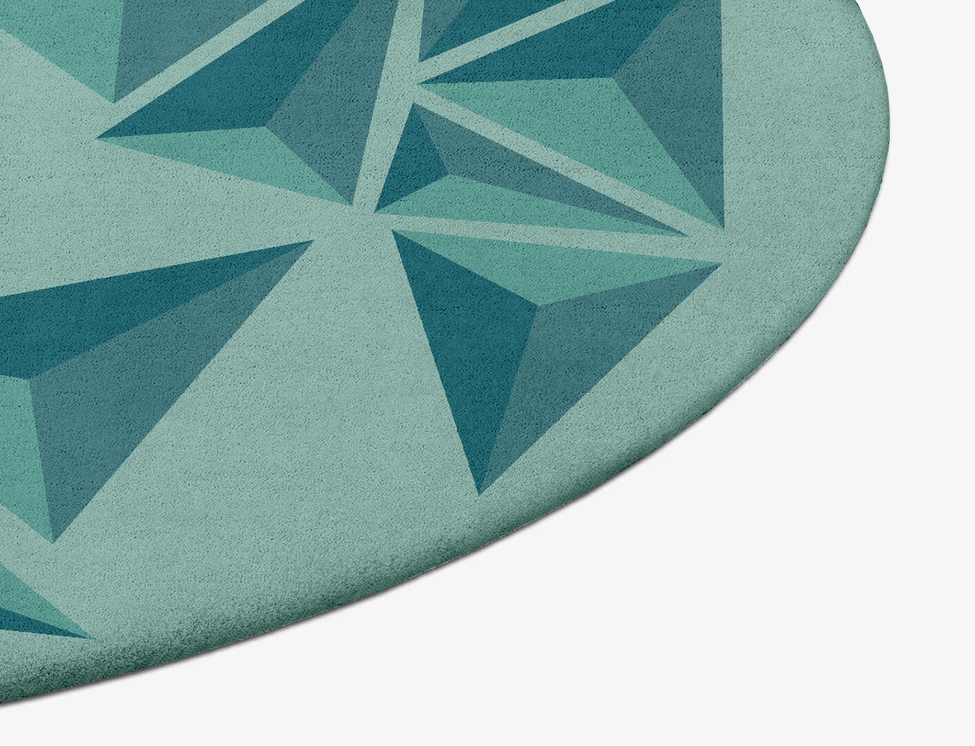 Obtuse Geometric Oval Hand Tufted Pure Wool Custom Rug by Rug Artisan