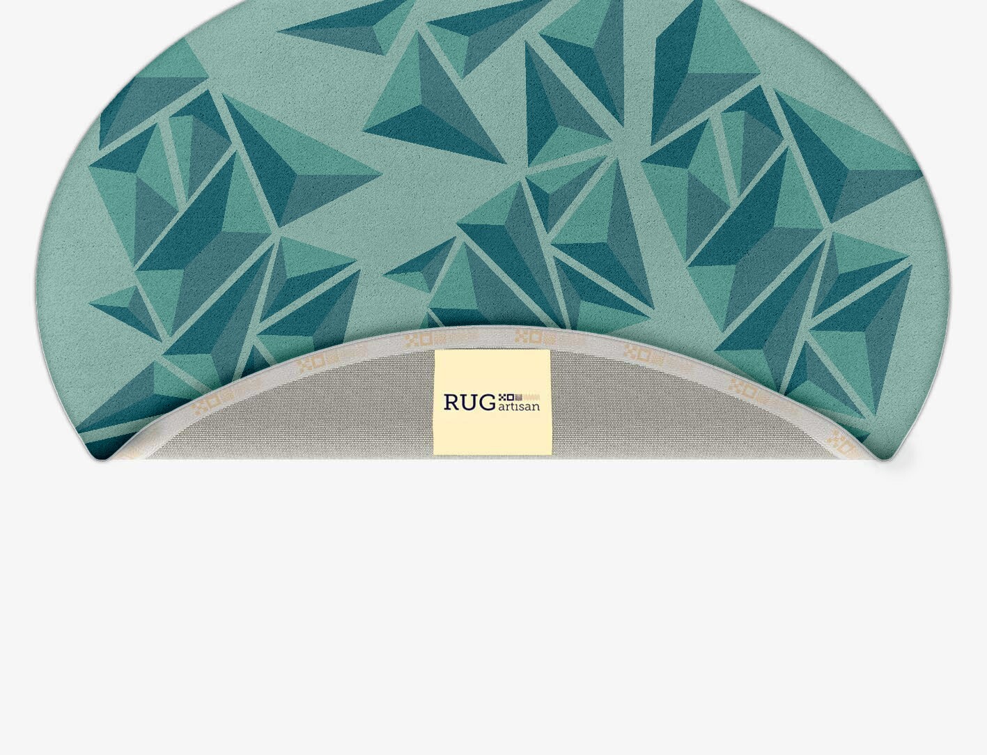 Obtuse Geometric Oval Hand Tufted Pure Wool Custom Rug by Rug Artisan