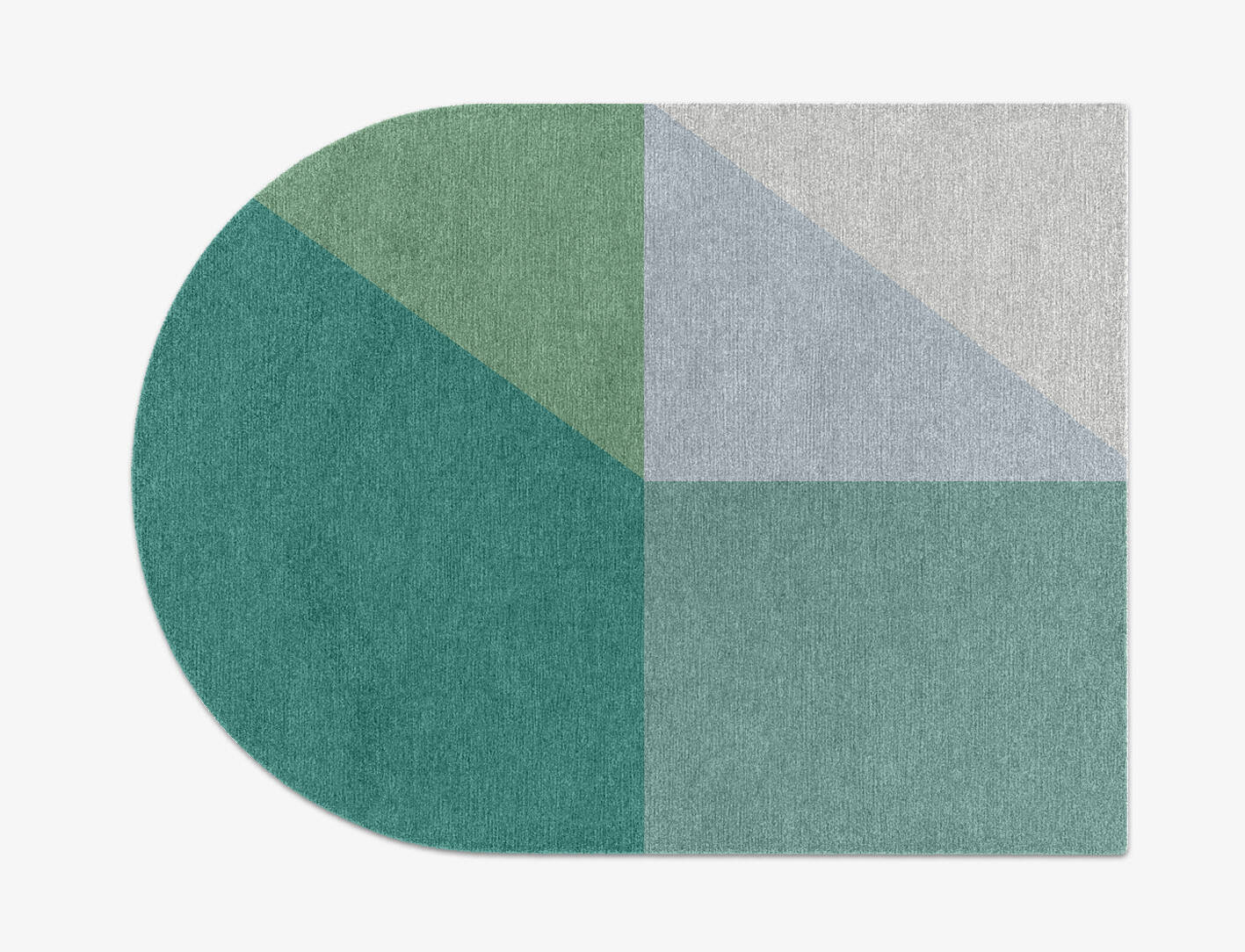 Oceanic  Arch Hand Knotted Tibetan Wool Custom Rug by Rug Artisan