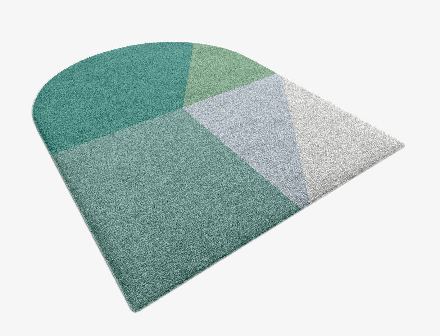 Oceanic  Arch Hand Knotted Tibetan Wool Custom Rug by Rug Artisan
