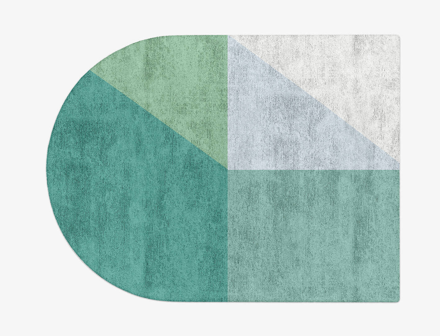 Oceanic  Arch Hand Tufted Bamboo Silk Custom Rug by Rug Artisan