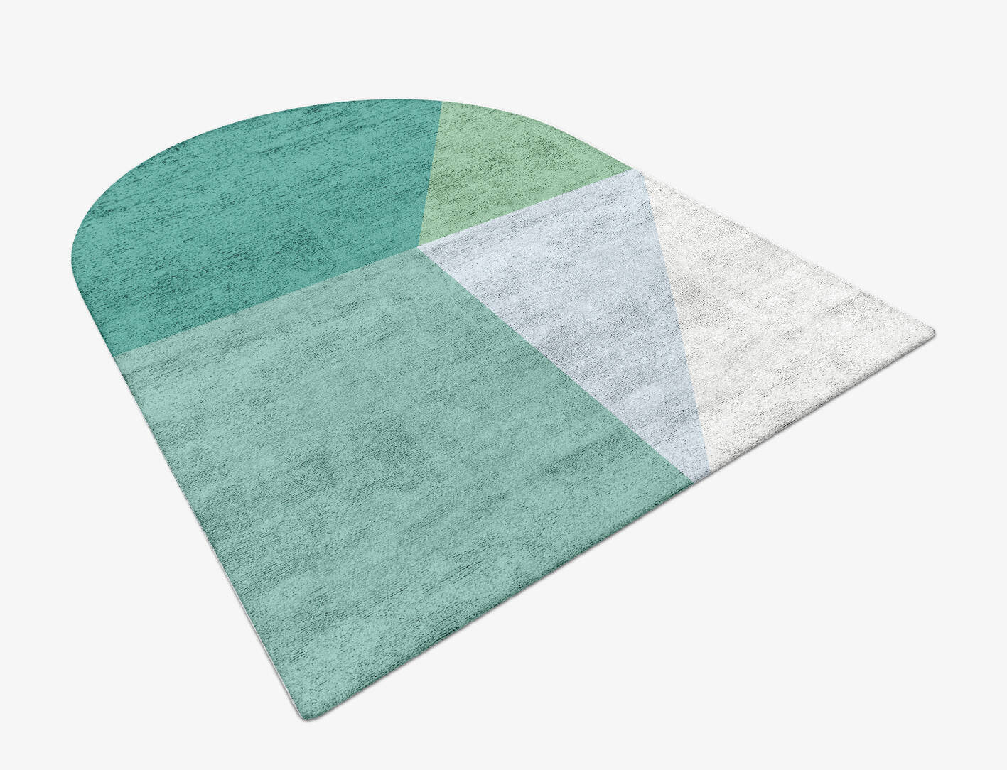Oceanic  Arch Hand Tufted Bamboo Silk Custom Rug by Rug Artisan