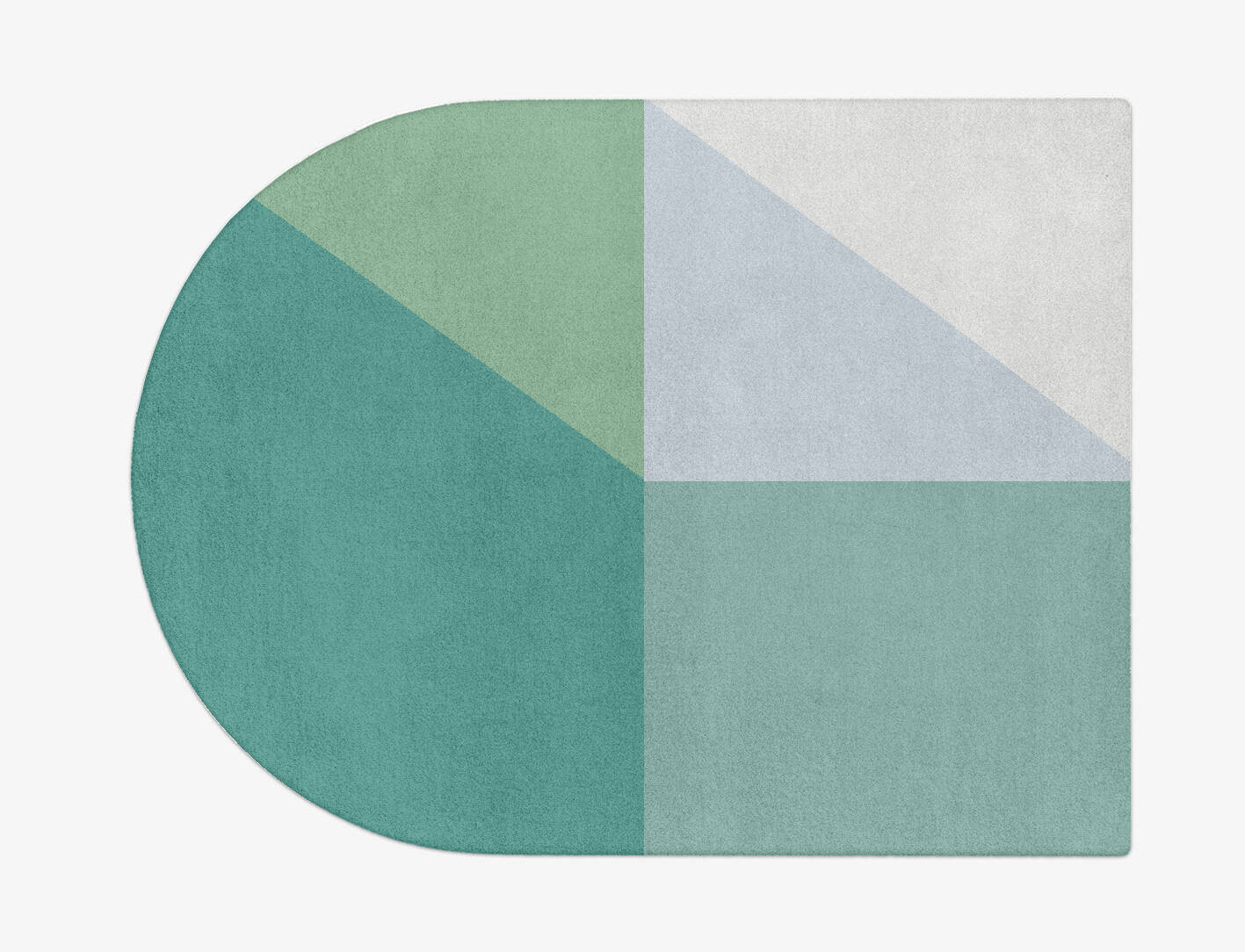 Oceanic  Arch Hand Tufted Pure Wool Custom Rug by Rug Artisan