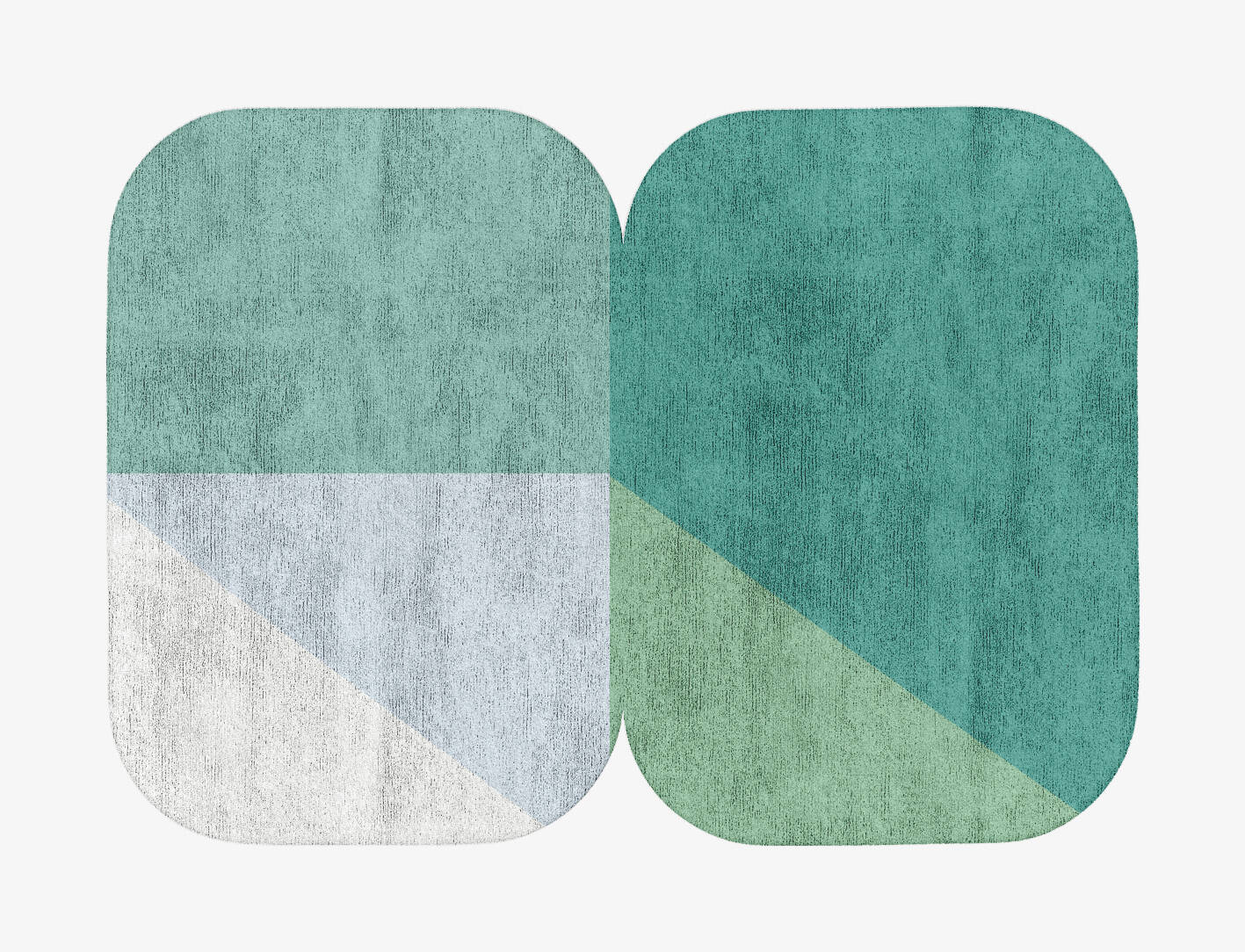 Oceanic  Eight Hand Tufted Bamboo Silk Custom Rug by Rug Artisan
