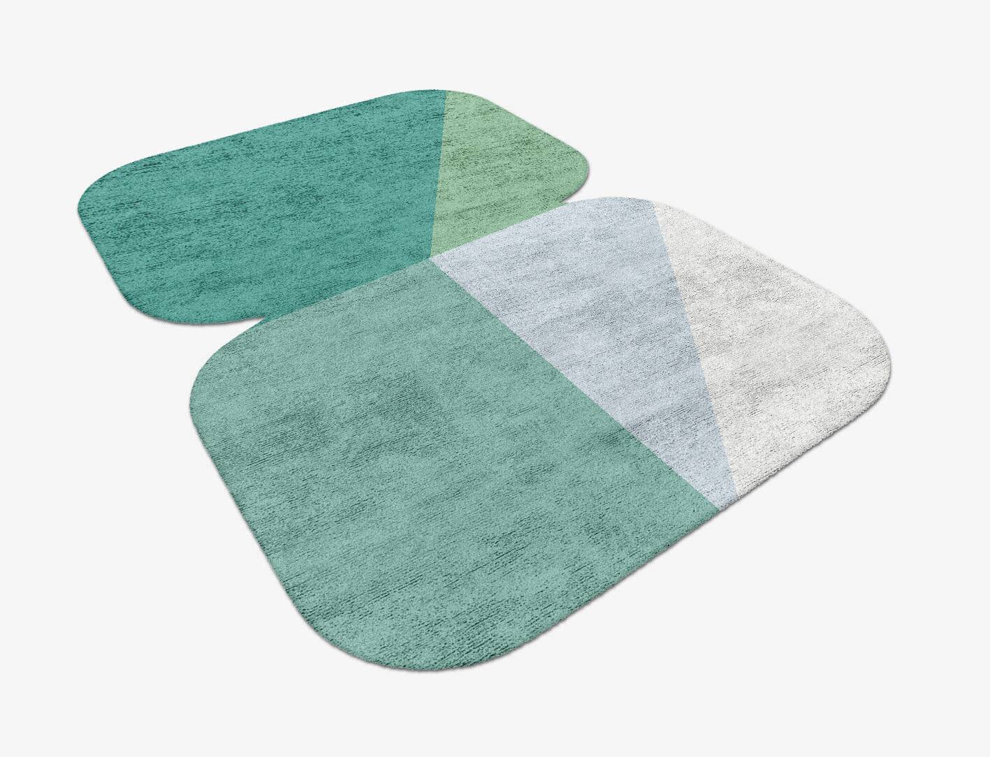 Oceanic  Eight Hand Tufted Bamboo Silk Custom Rug by Rug Artisan