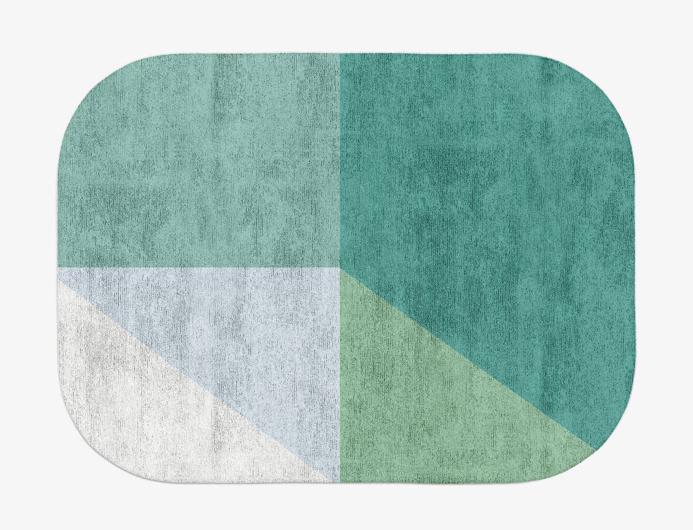 Oceanic  Oblong Hand Tufted Bamboo Silk Custom Rug by Rug Artisan