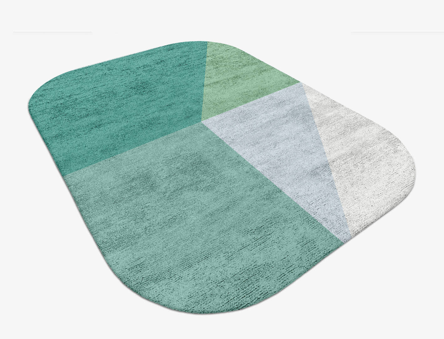 Oceanic  Oblong Hand Tufted Bamboo Silk Custom Rug by Rug Artisan