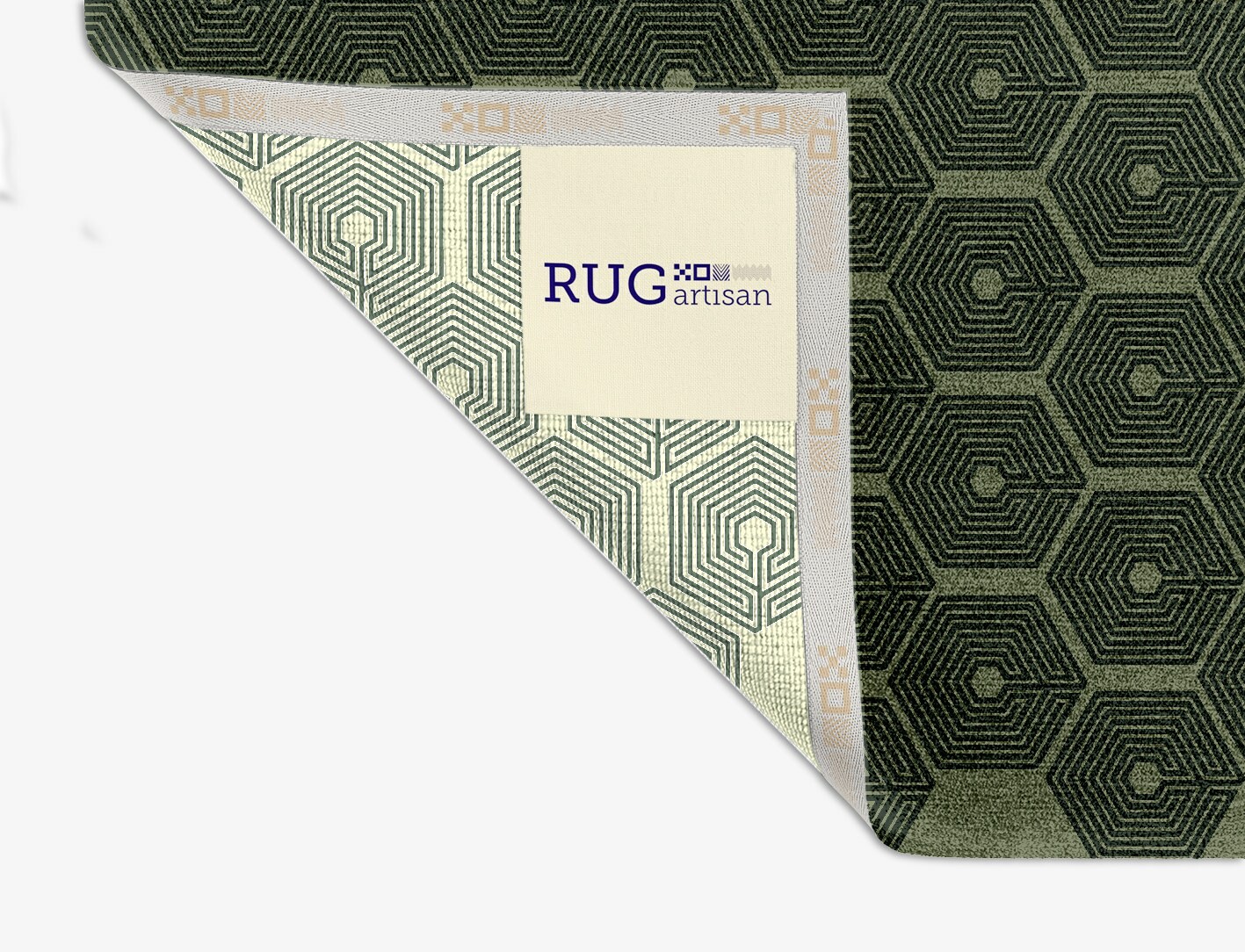 Octa Maze Geometric Square Hand Knotted Tibetan Wool Custom Rug by Rug Artisan