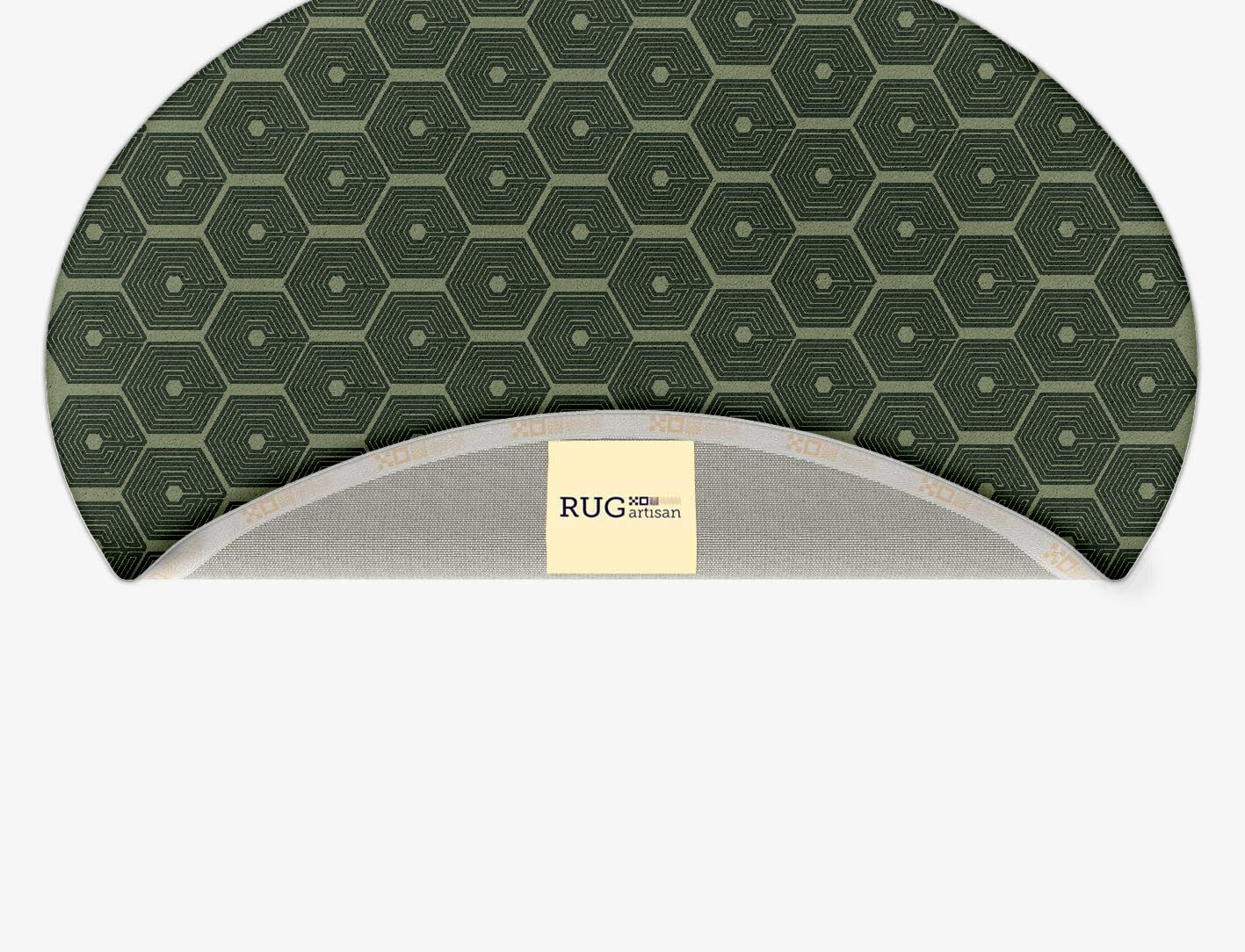 Octa Maze Geometric Oval Hand Tufted Pure Wool Custom Rug by Rug Artisan