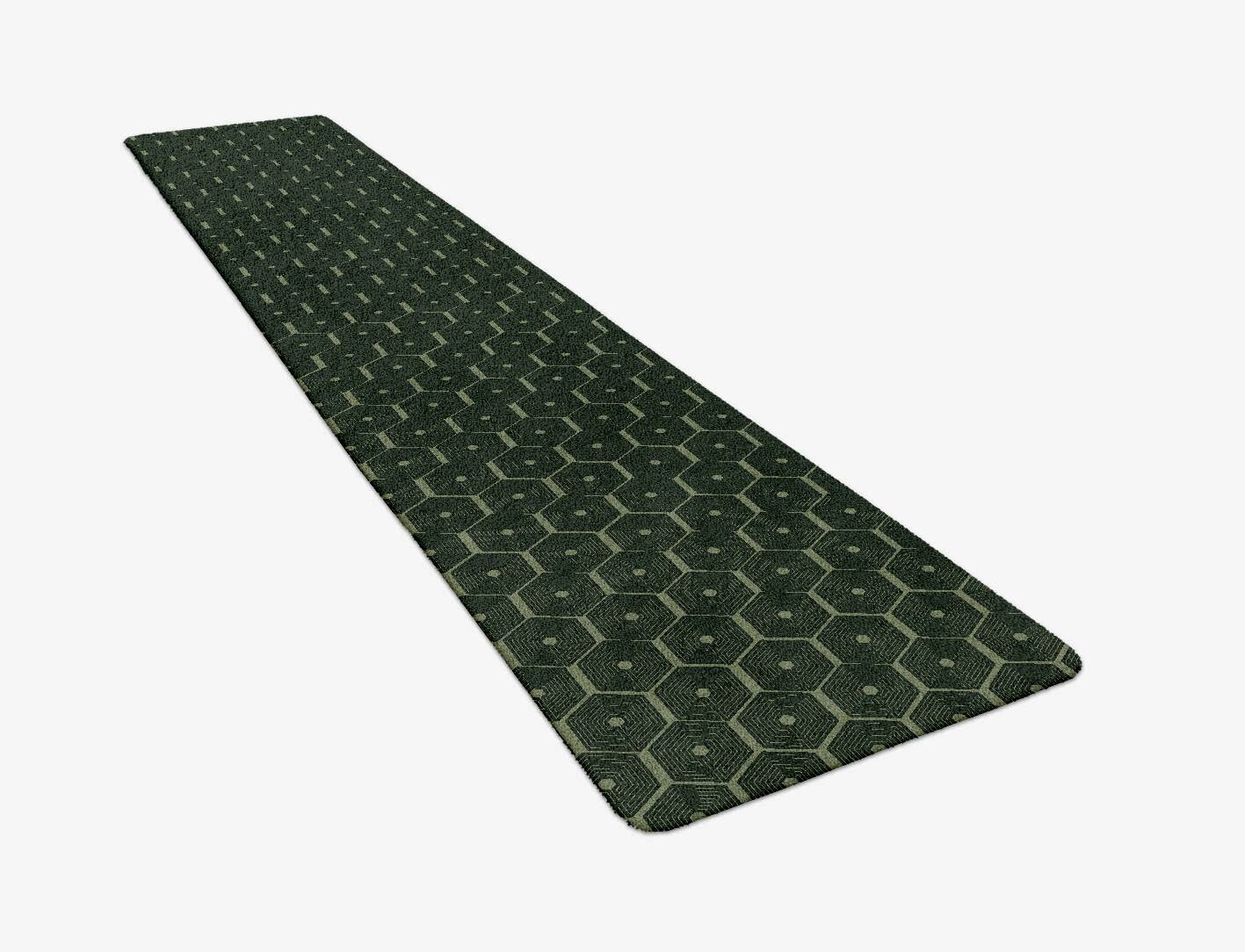 Octa Maze Modern Geometrics Runner Hand Tufted Pure Wool Custom Rug by Rug Artisan