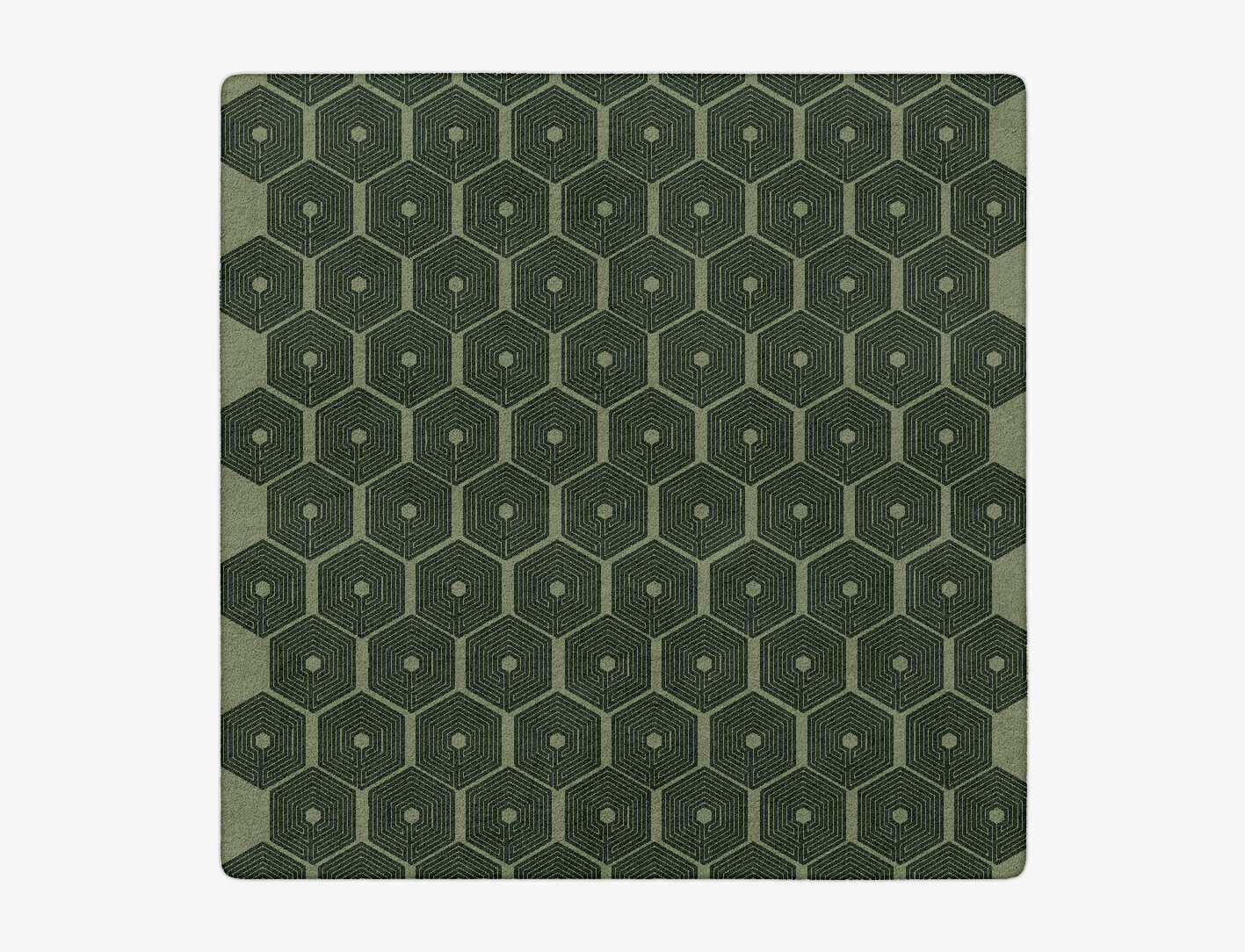 Octa Maze Geometric Square Hand Tufted Pure Wool Custom Rug by Rug Artisan