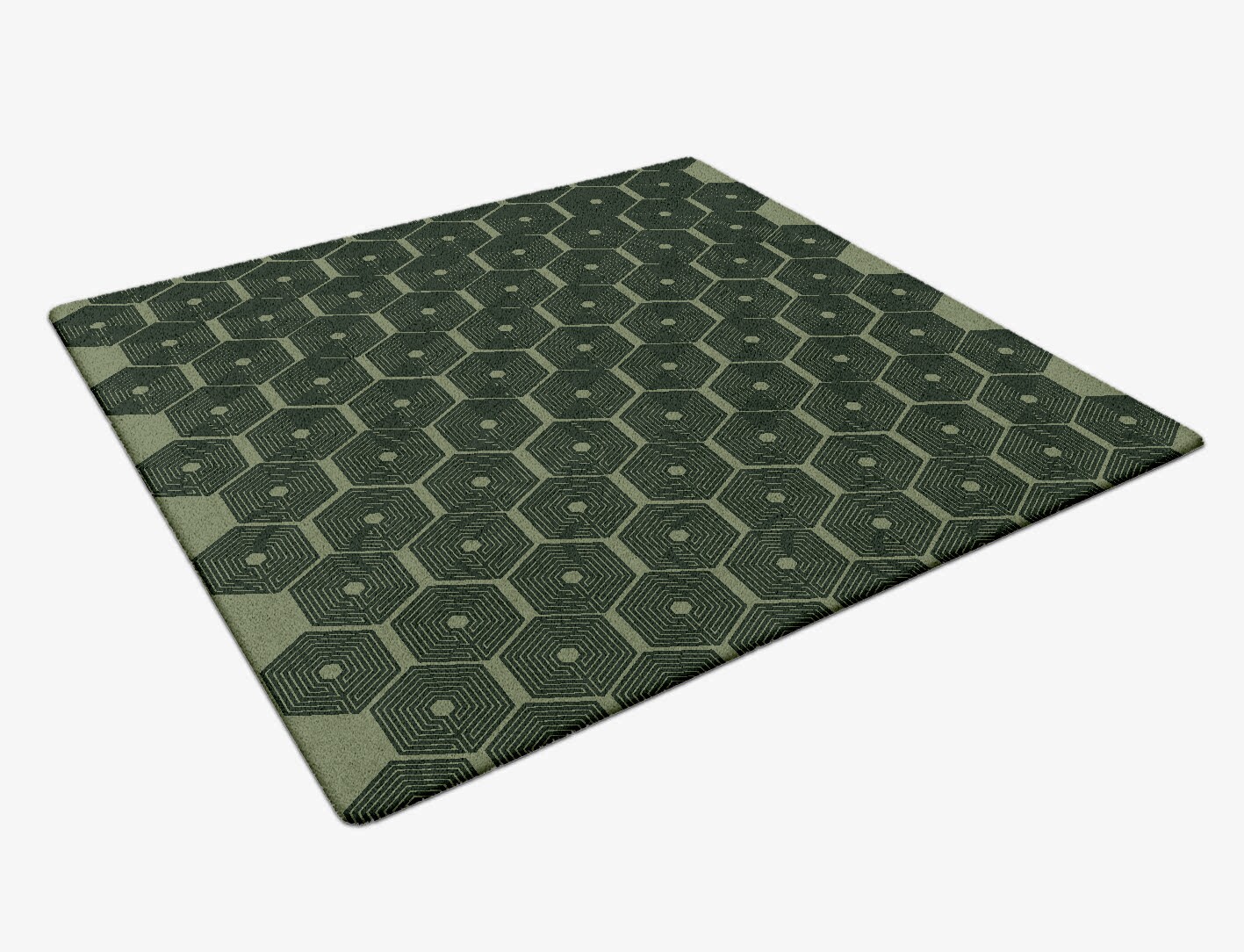 Octa Maze Geometric Square Hand Tufted Pure Wool Custom Rug by Rug Artisan