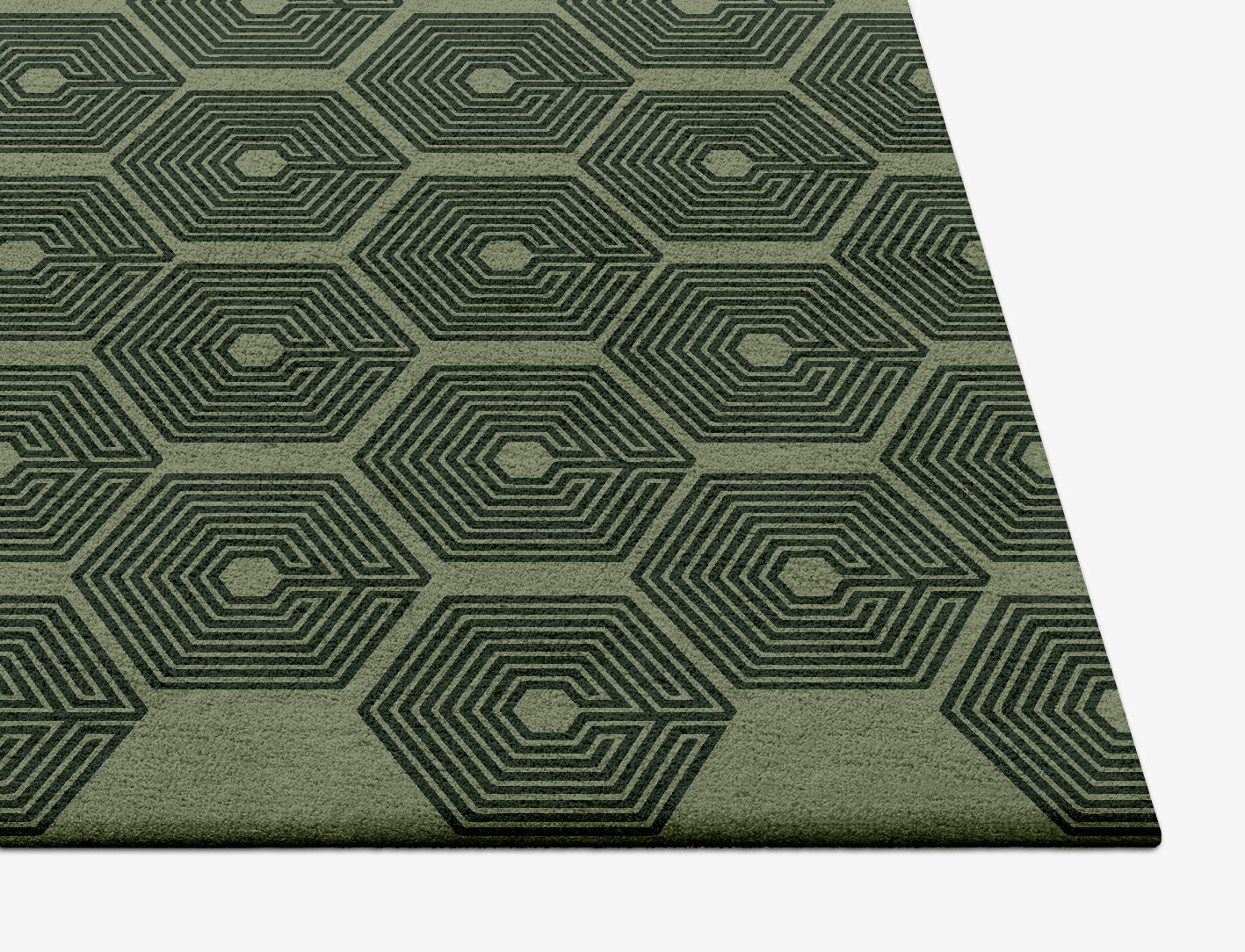 Octa Maze Geometric Square Hand Tufted Pure Wool Custom Rug by Rug Artisan