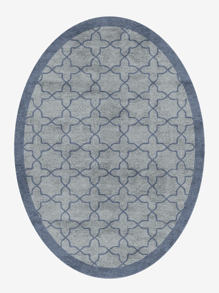 Octade Oval Hand Knotted Bamboo Silk custom handmade rug