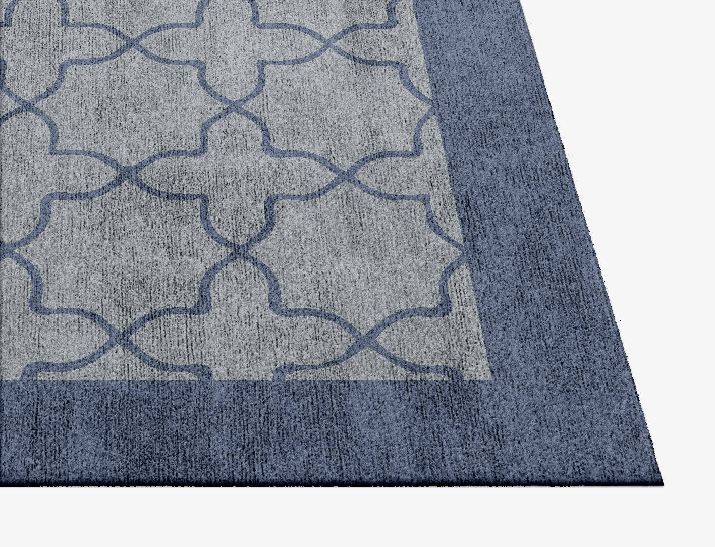 Octade Geometric Square Hand Knotted Bamboo Silk Custom Rug by Rug Artisan