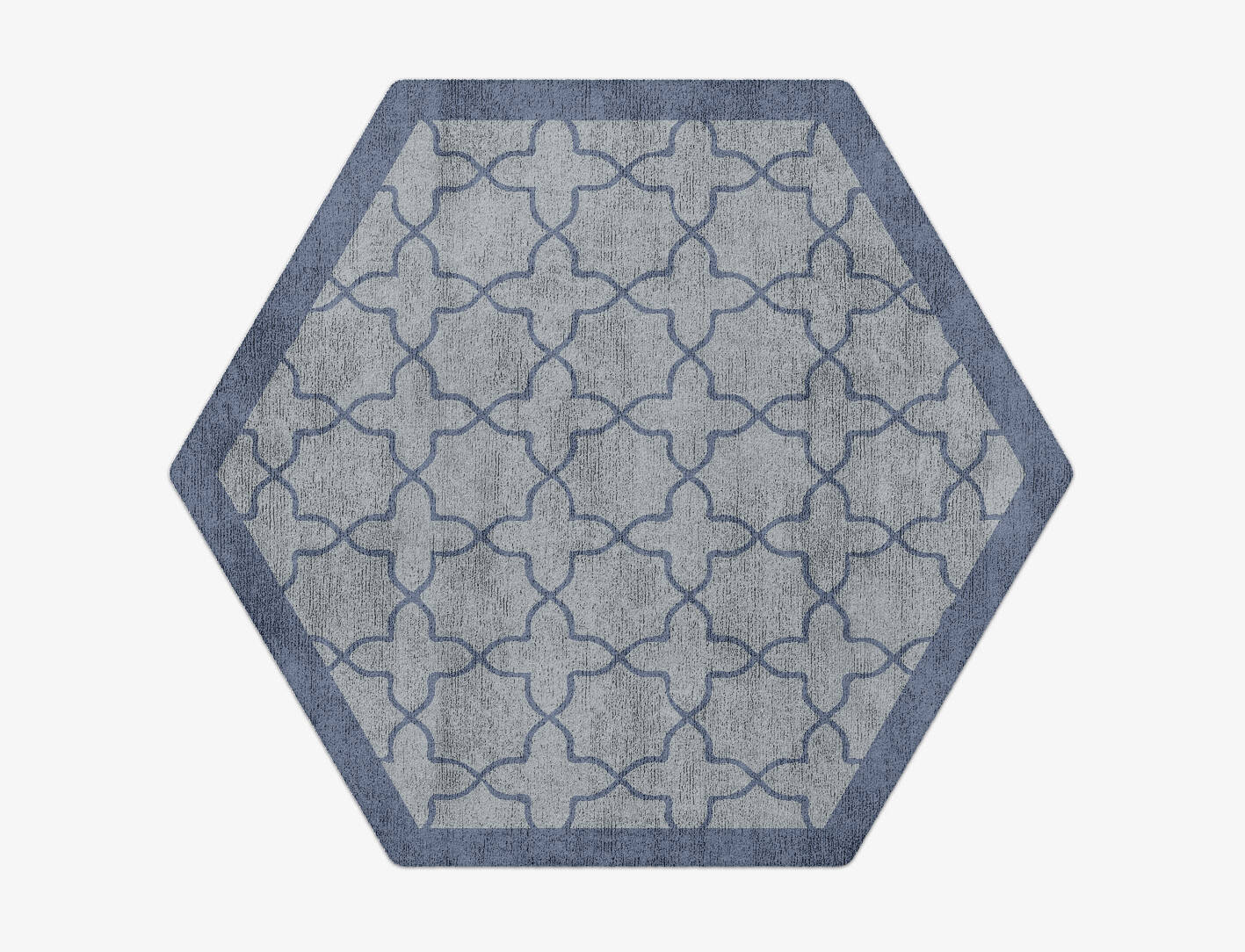 Octade Geometric Hexagon Hand Tufted Bamboo Silk Custom Rug by Rug Artisan