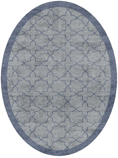 Octade Oval Hand Tufted Bamboo Silk custom handmade rug