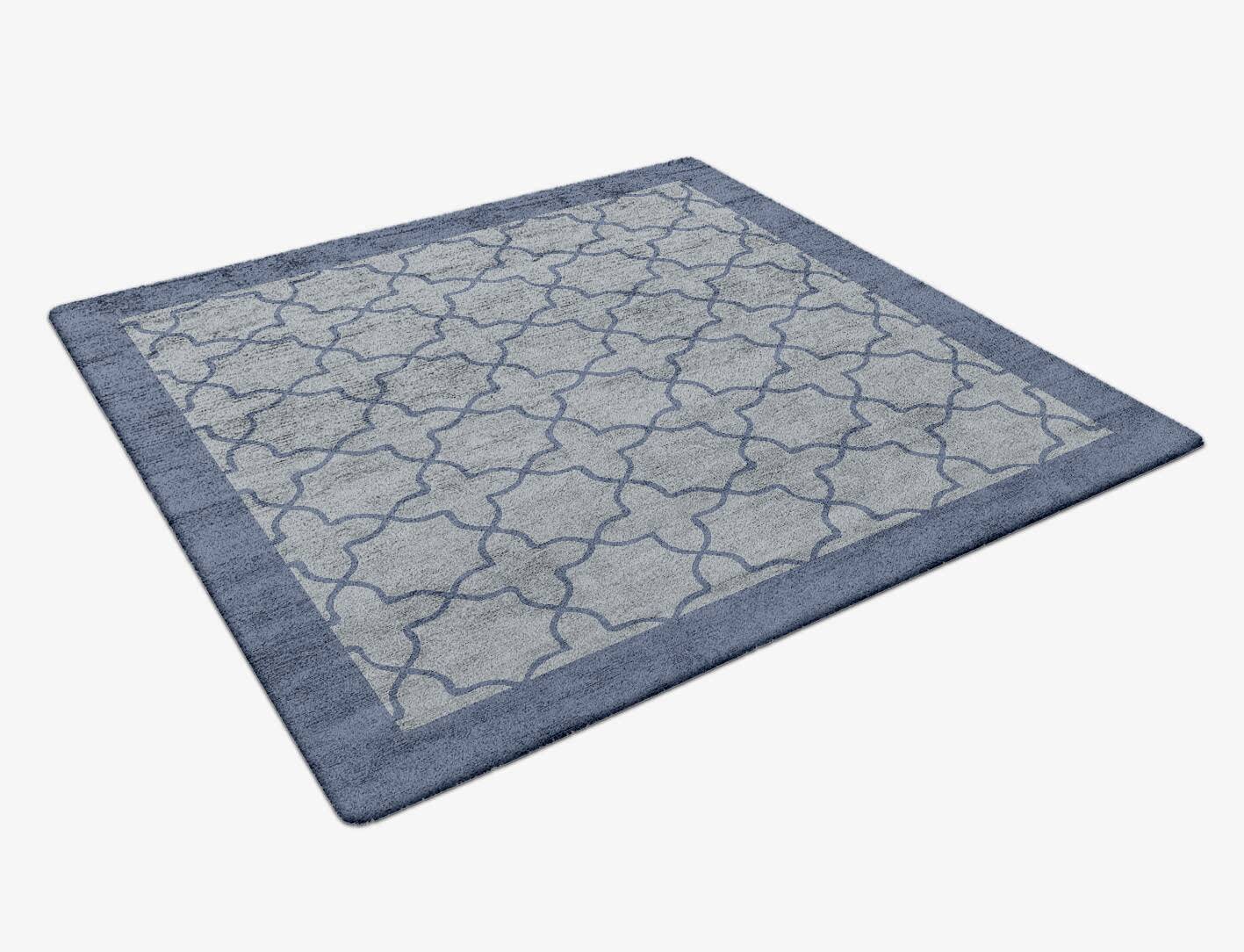 Octade Geometric Square Hand Tufted Bamboo Silk Custom Rug by Rug Artisan