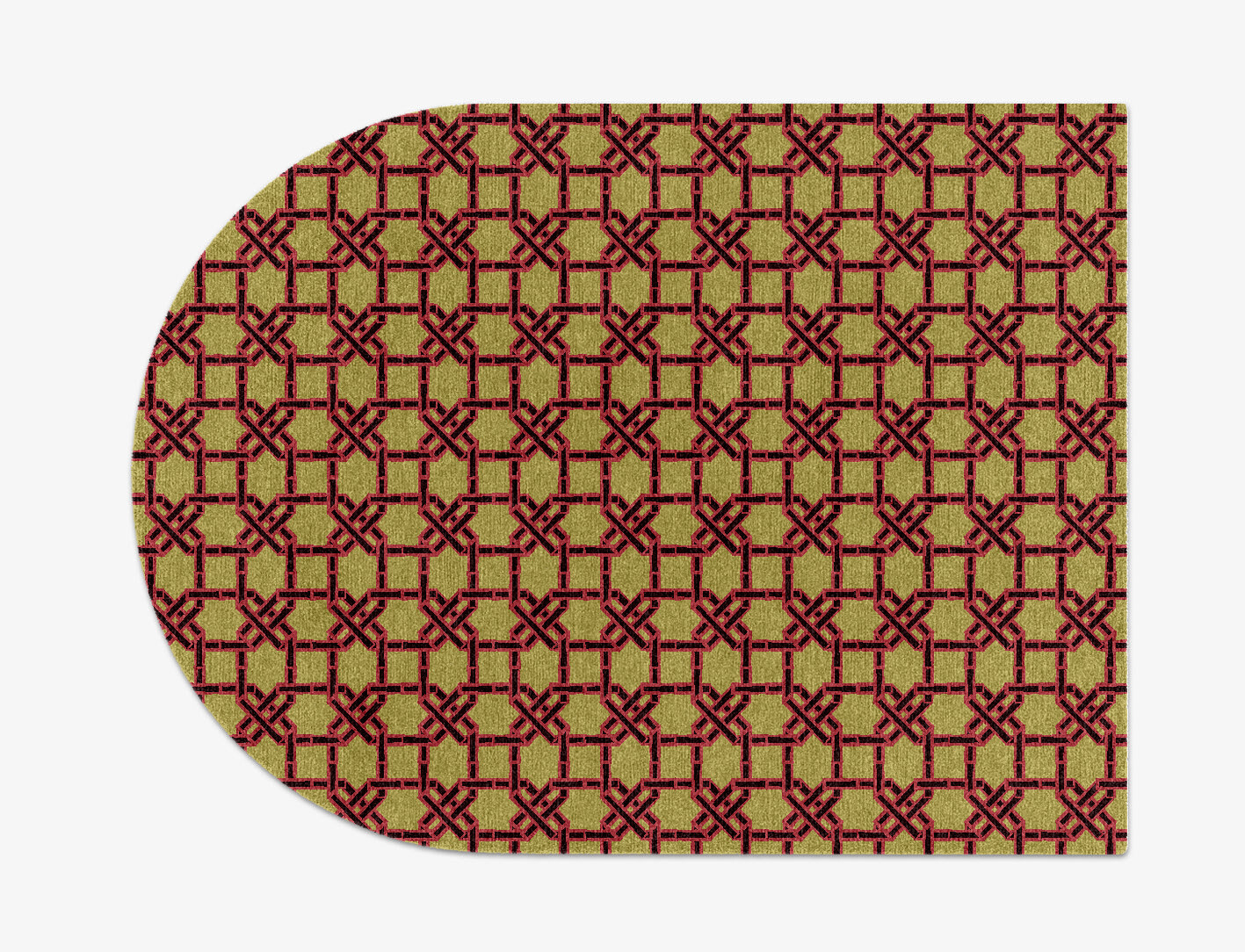 Octahedra Geometric Arch Hand Knotted Tibetan Wool Custom Rug by Rug Artisan
