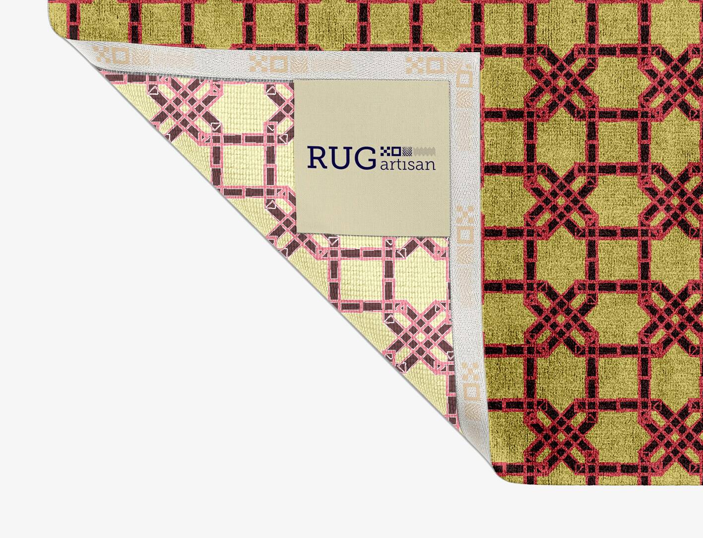 Octahedra Geometric Rectangle Hand Knotted Bamboo Silk Custom Rug by Rug Artisan