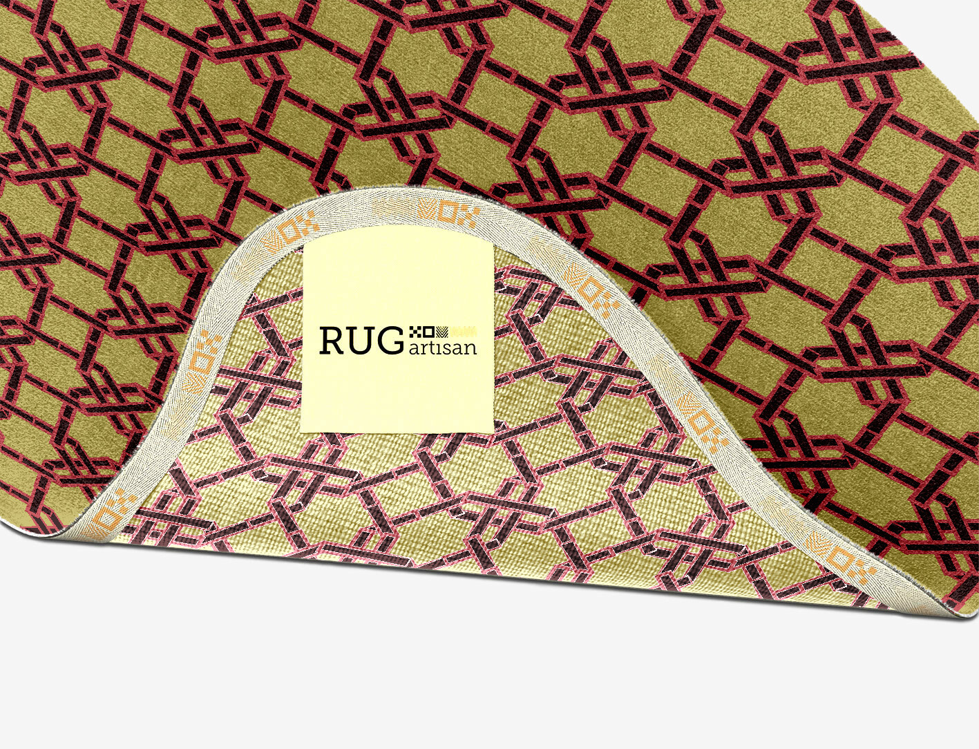Octahedra Geometric Splash Hand Knotted Tibetan Wool Custom Rug by Rug Artisan