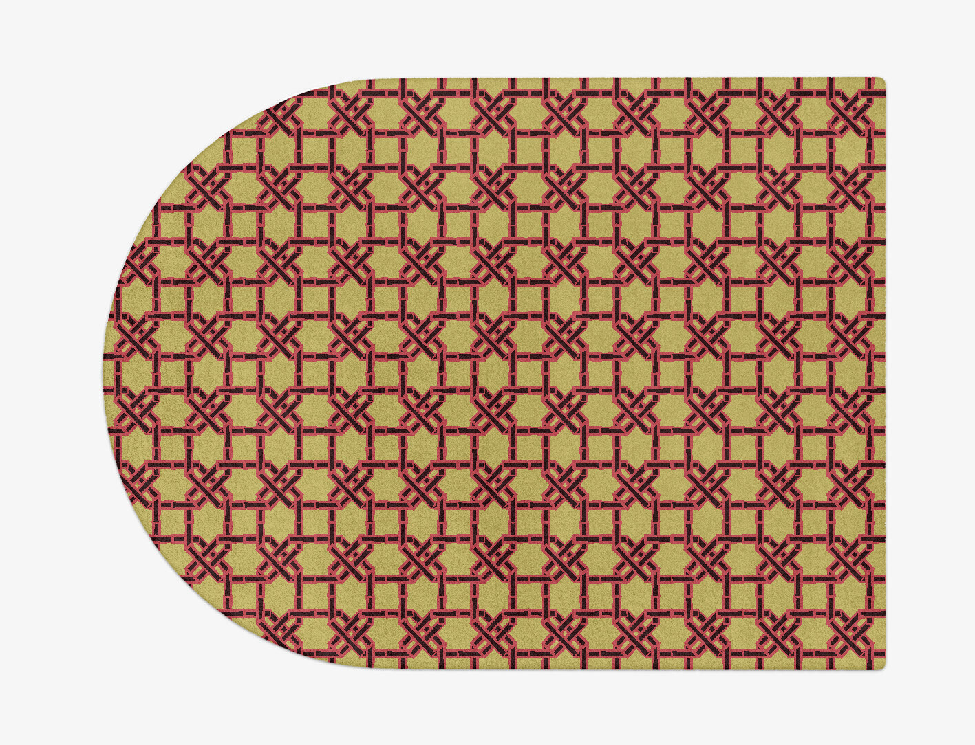 Octahedra Geometric Arch Hand Tufted Pure Wool Custom Rug by Rug Artisan