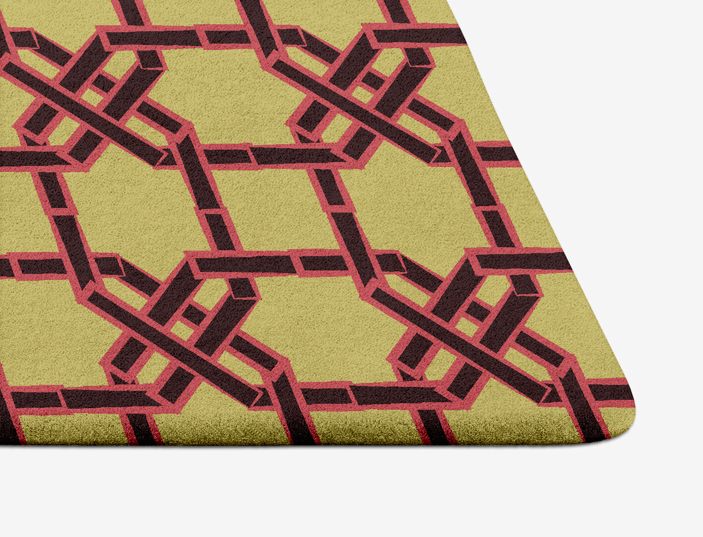 Octahedra Geometric Arch Hand Tufted Pure Wool Custom Rug by Rug Artisan