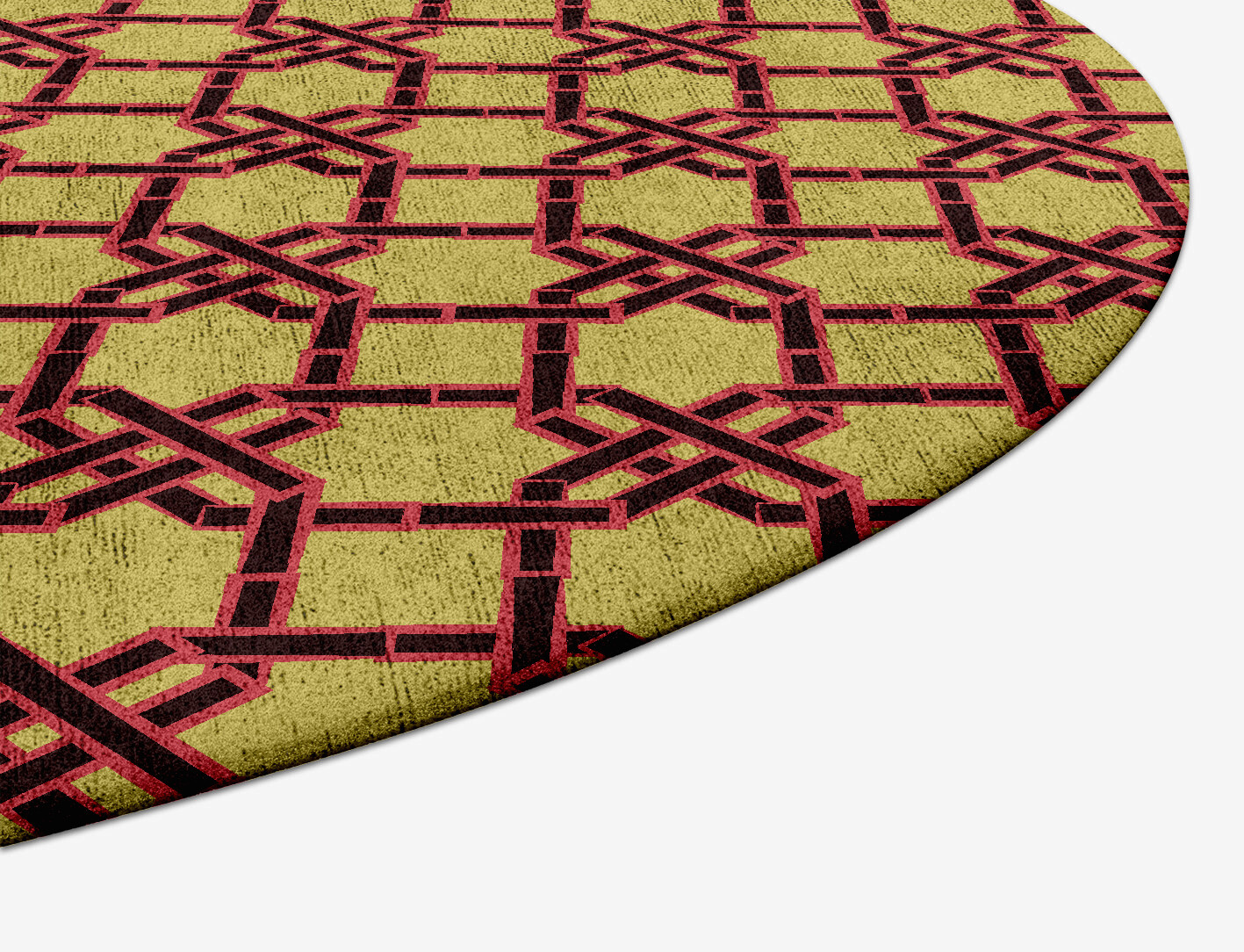 Octahedra Geometric Capsule Hand Tufted Bamboo Silk Custom Rug by Rug Artisan