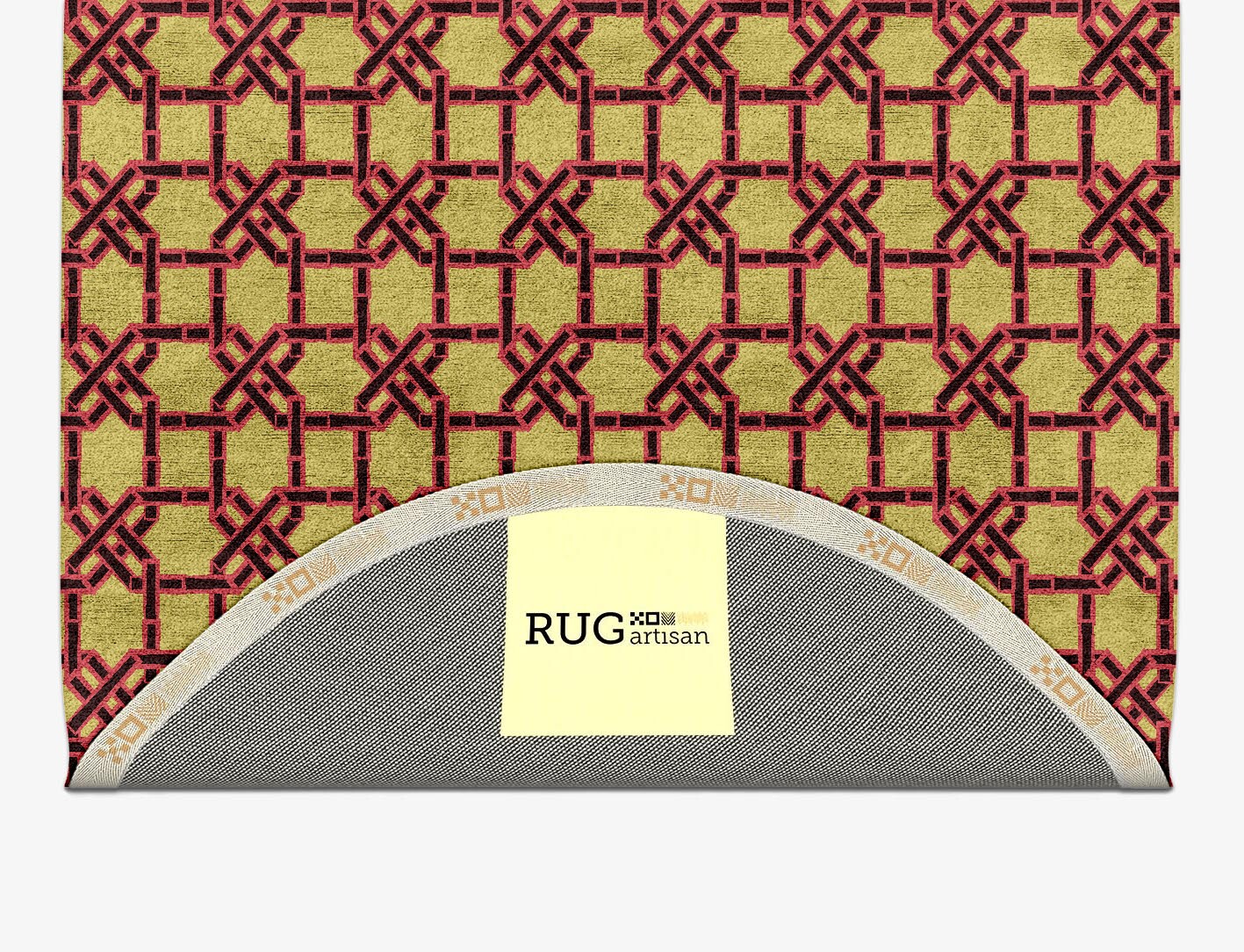 Octahedra Geometric Capsule Hand Tufted Bamboo Silk Custom Rug by Rug Artisan